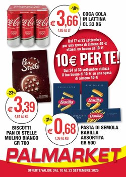 Volantino promozionale Palmarket  valide dal 10/09/2026
