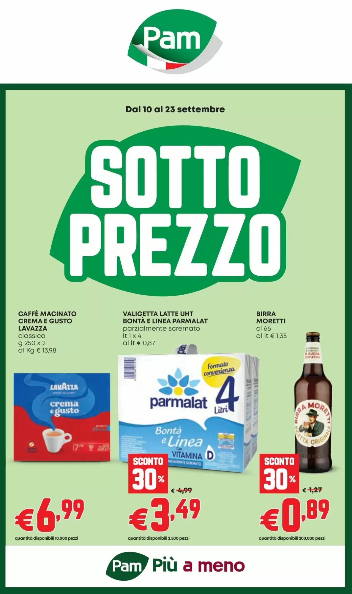 Volantino promozionale Pam  valide dal 10/09/2026 - Pagina 1.
