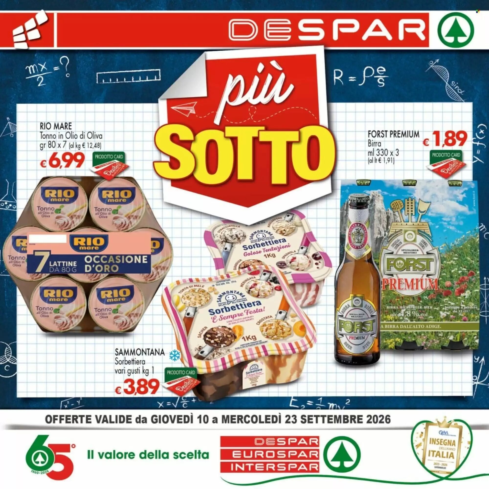 Volantino promozionale Despar valide dal 10/09/2026 - Pagina 1.