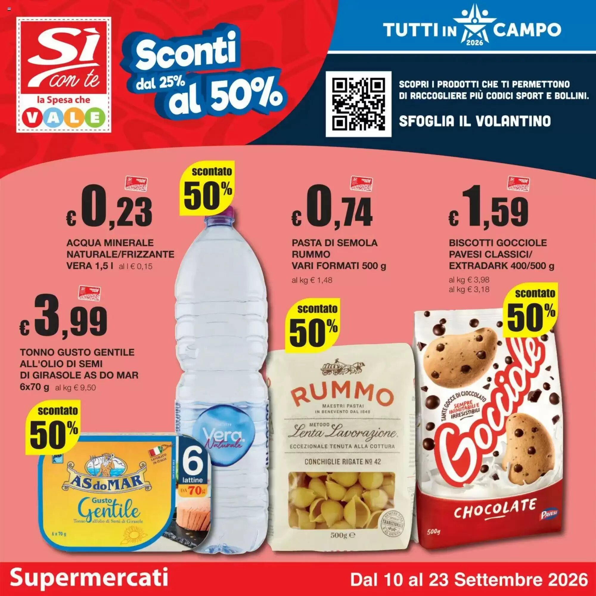 Volantino promozionale Sì con te  valide dal 10/09/2026 - Pagina 1.