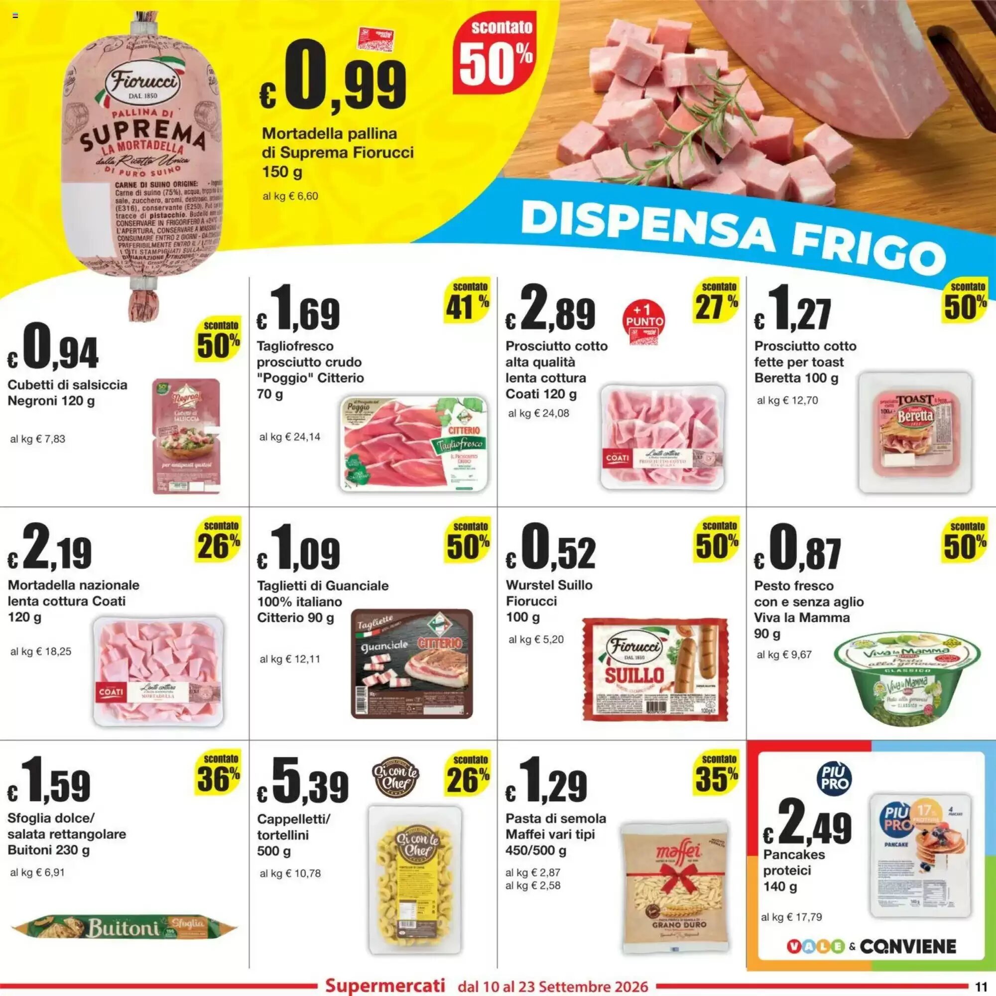 Volantino promozionale Sì con te  valide dal 10/09/2026 - Pagina 11.