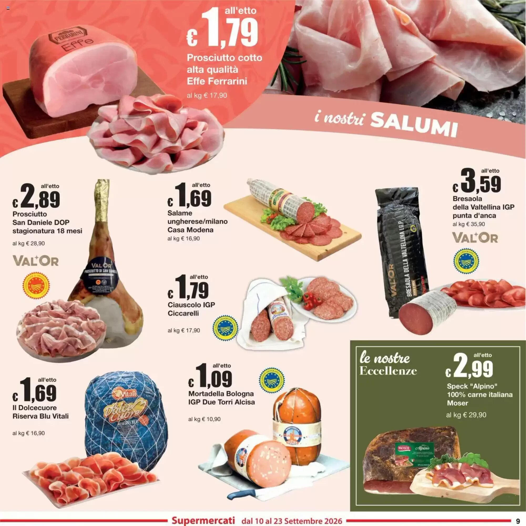 Volantino promozionale Sì con te  valide dal 10/09/2026 - Pagina 9.