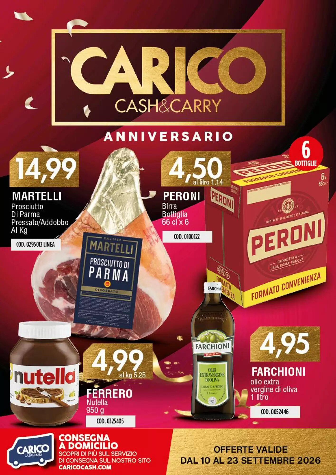Volantino promozionale Carico Cash & Carry valide dal 10/09/2026 - Pagina 1.