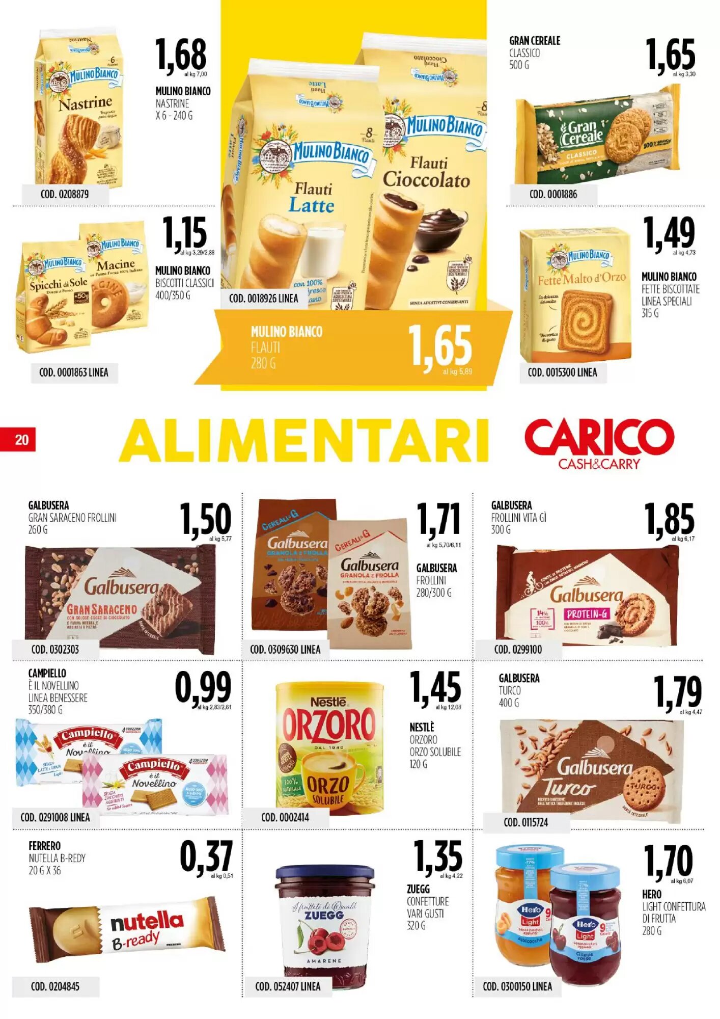 Volantino promozionale Carico Cash & Carry  valide dal 10/09/2026 - Pagina 20.