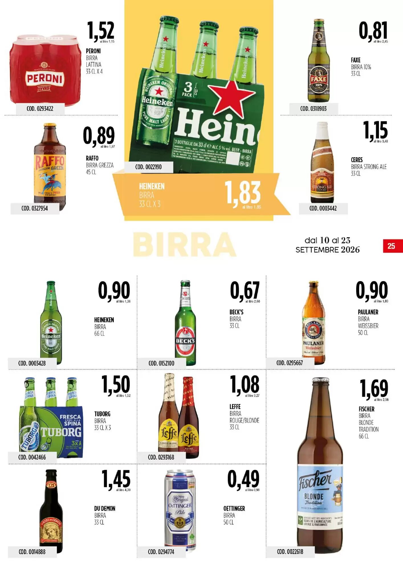 Volantino promozionale Carico Cash & Carry  valide dal 10/09/2026 - Pagina 25.