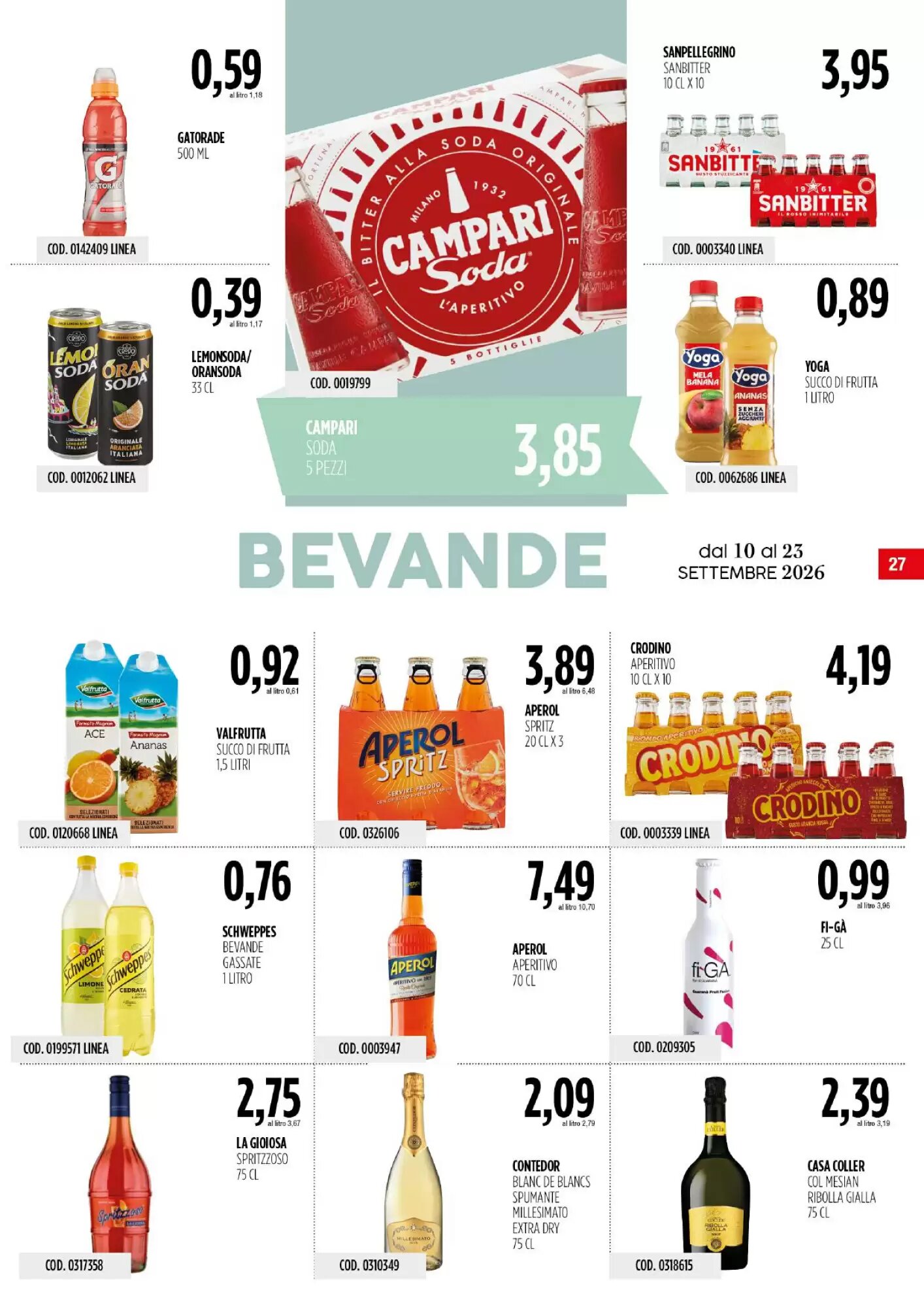Volantino promozionale Carico Cash & Carry  valide dal 10/09/2026 - Pagina 27.