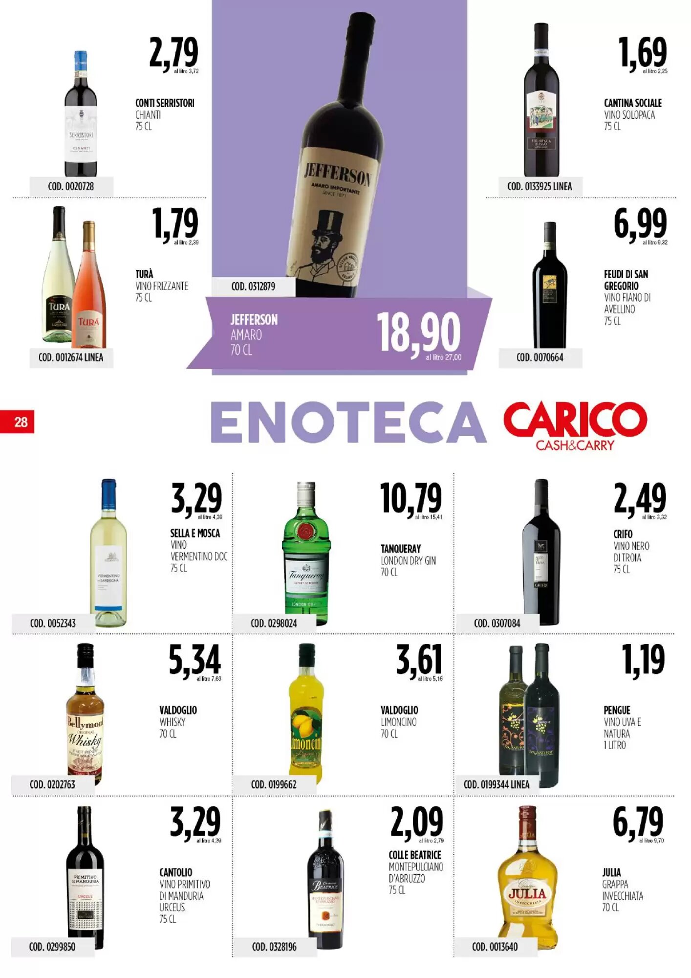 Volantino promozionale Carico Cash & Carry  valide dal 10/09/2026 - Pagina 28.