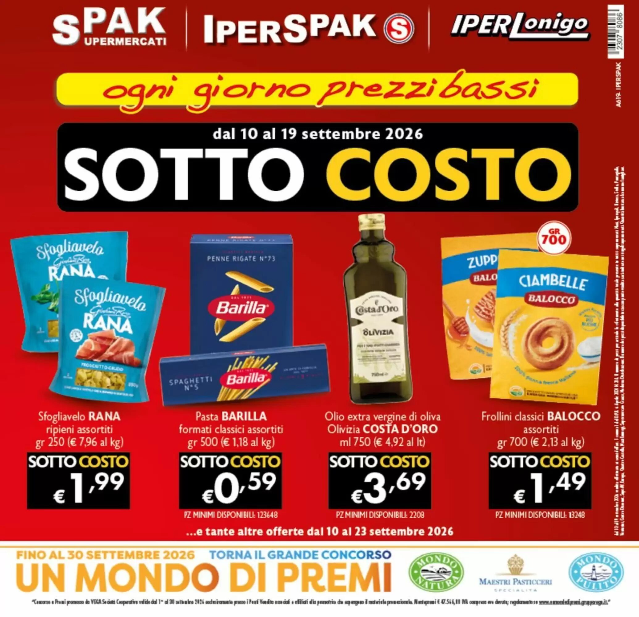 Volantino promozionale Spak Supermercati valide dal 10/09/2026 - Pagina 1.