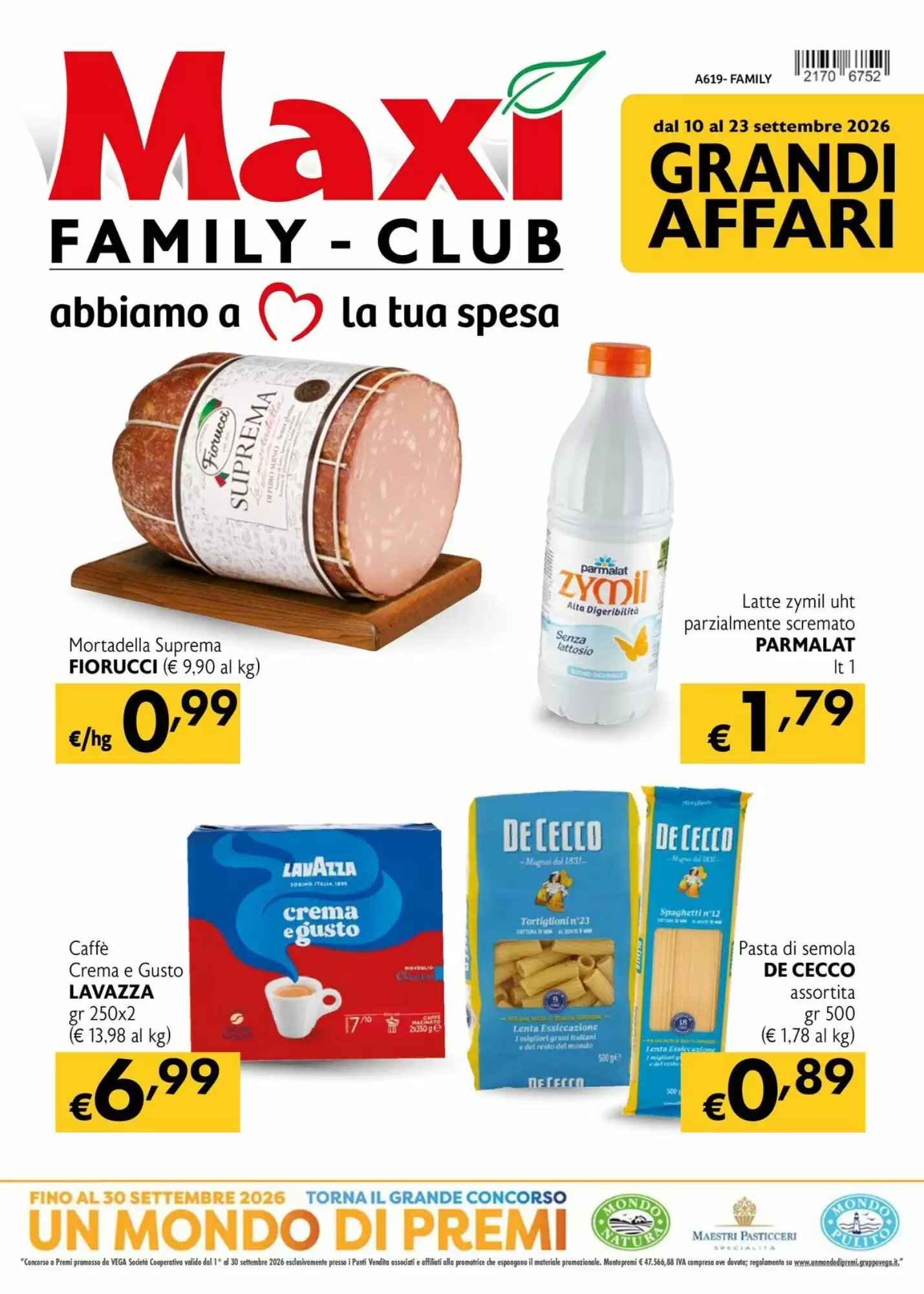 Volantino promozionale Maxi Family  valide dal 10/09/2026 - Pagina 1.
