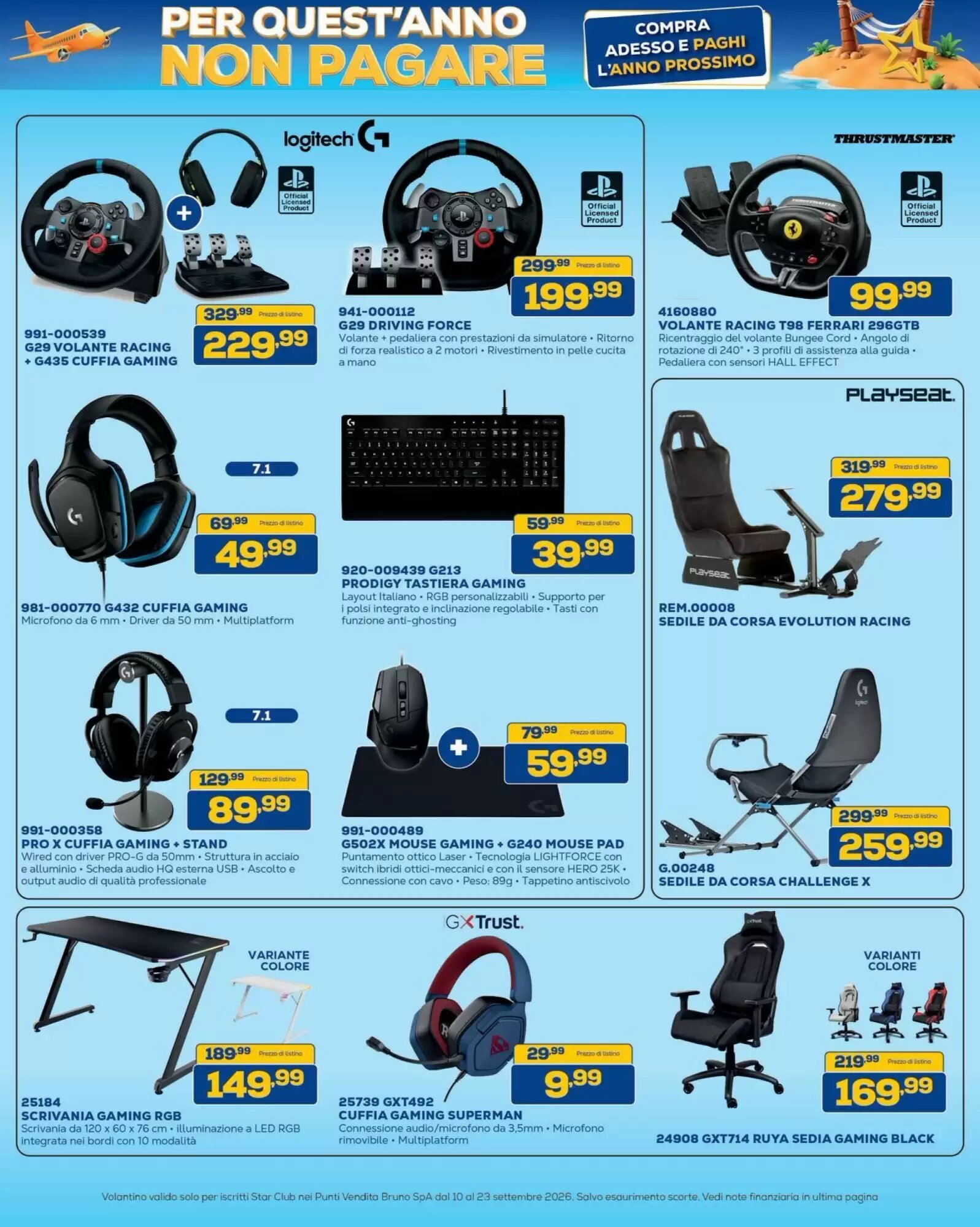 Volantino promozionale Euronics Bruno  valide dal 10/09/2026 - Pagina 16.