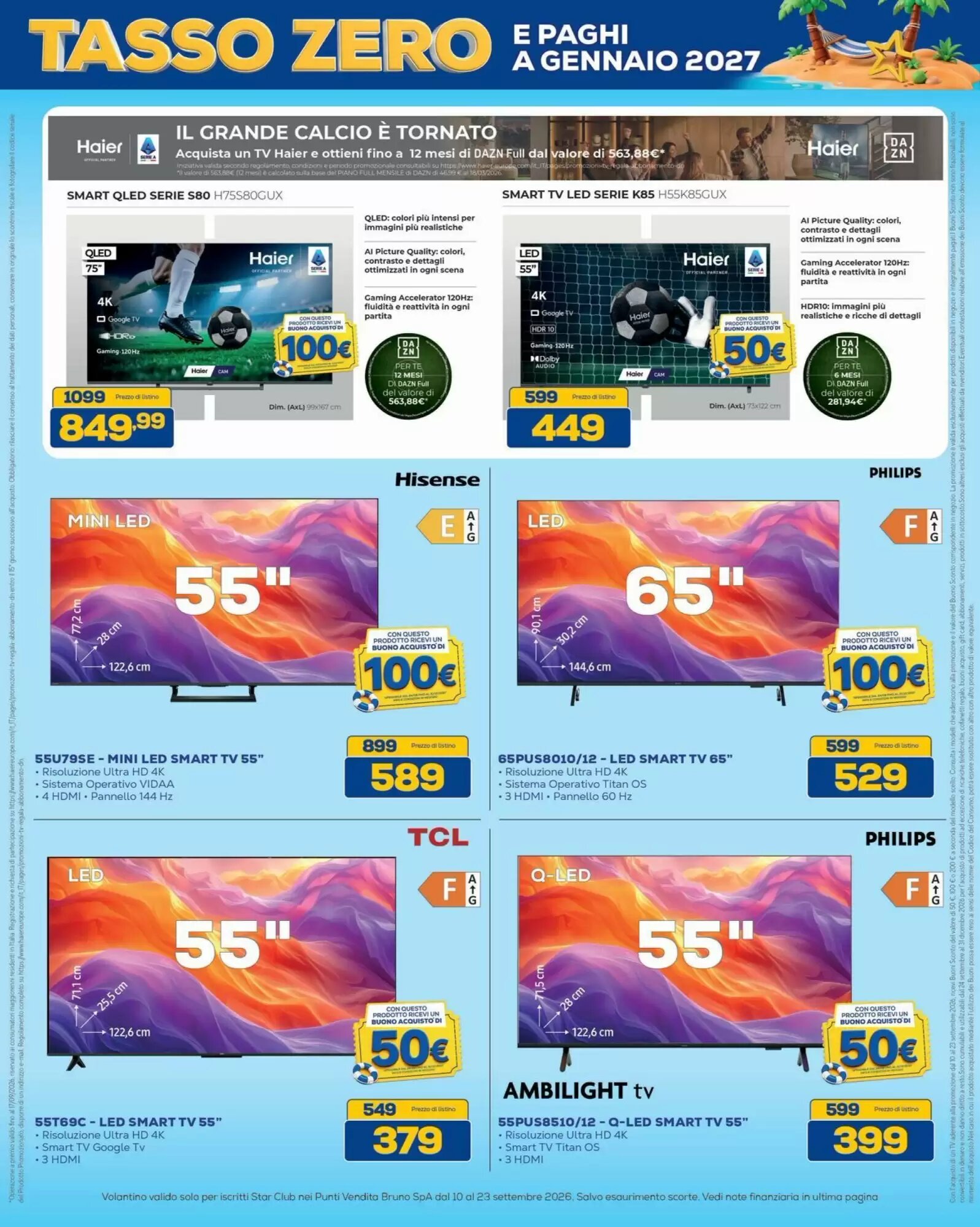 Volantino promozionale Euronics Bruno  valide dal 10/09/2026 - Pagina 19.
