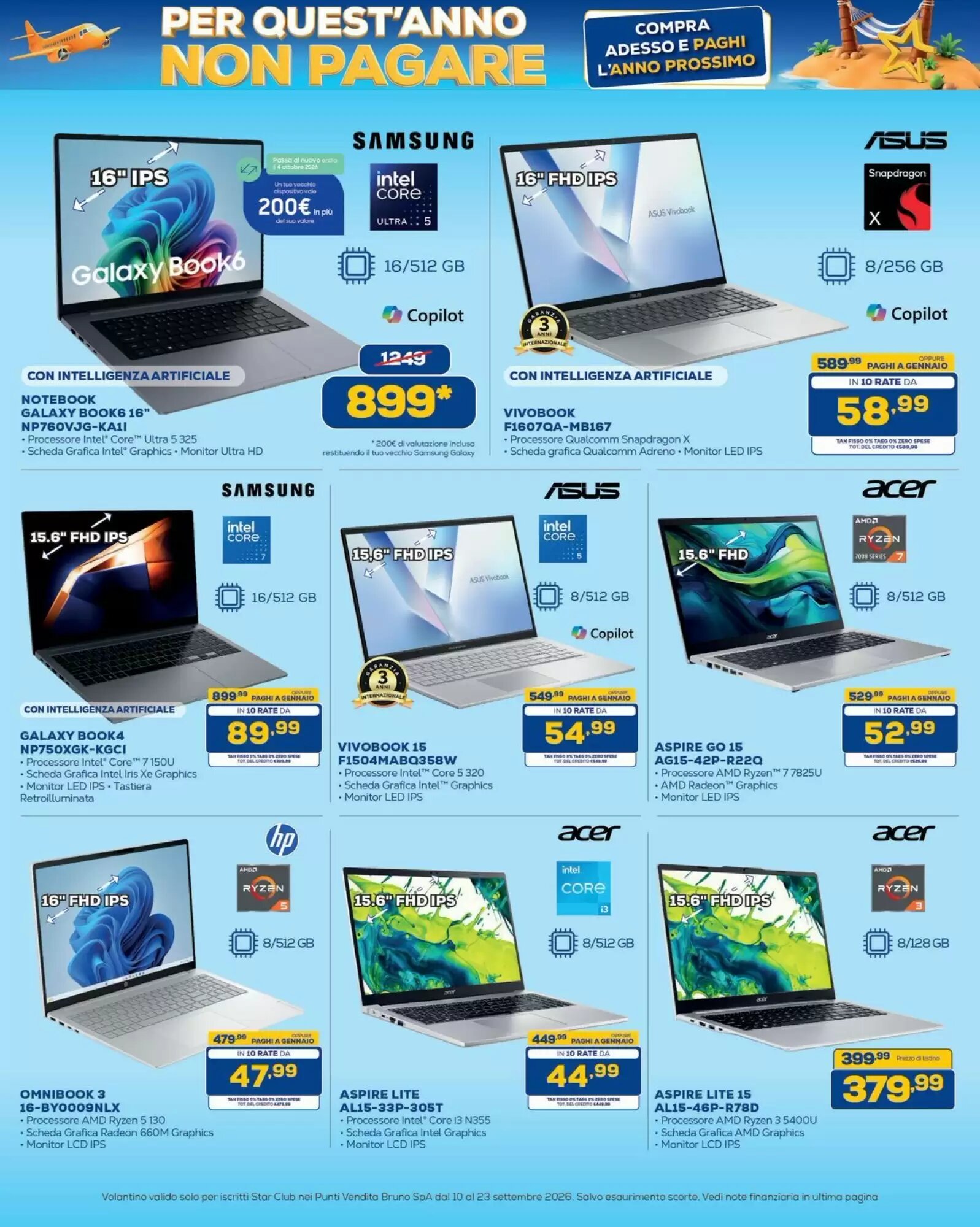 Volantino promozionale Euronics Bruno  valide dal 10/09/2026 - Pagina 2.