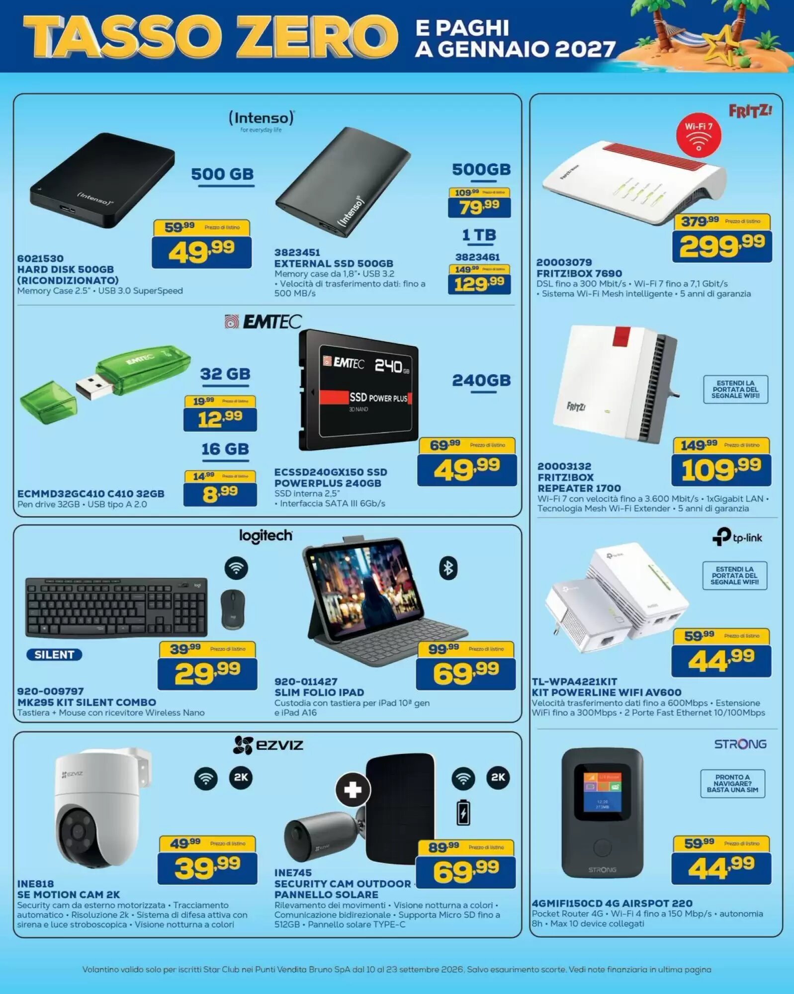 Volantino promozionale Euronics Bruno  valide dal 10/09/2026 - Pagina 7.