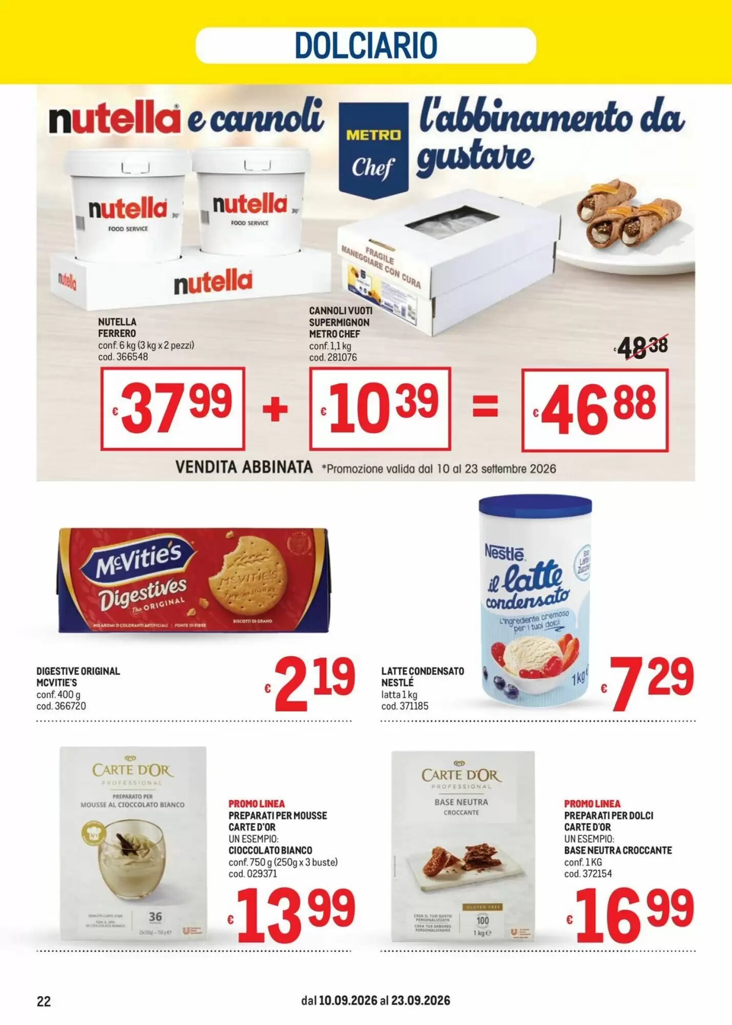 Volantino promozionale Metro  valide dal 10/09/2026 - Pagina 22.
