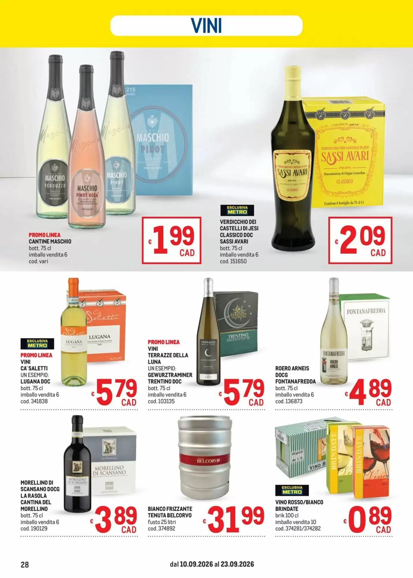 Volantino promozionale Metro  valide dal 10/09/2026 - Pagina 28.