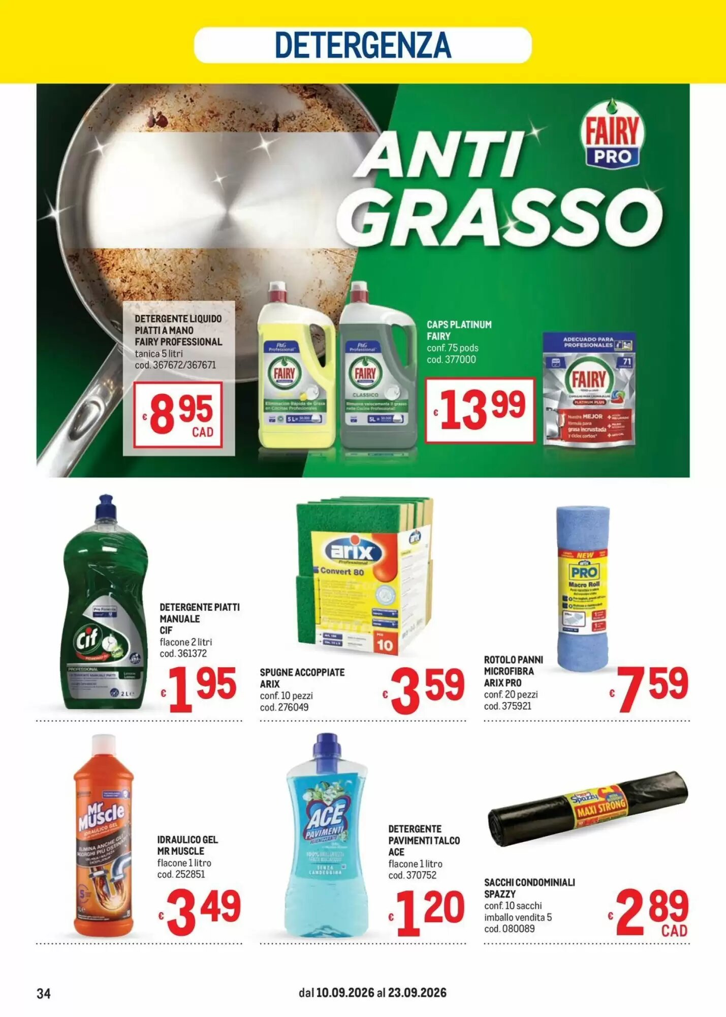 Volantino promozionale Metro  valide dal 10/09/2026 - Pagina 34.