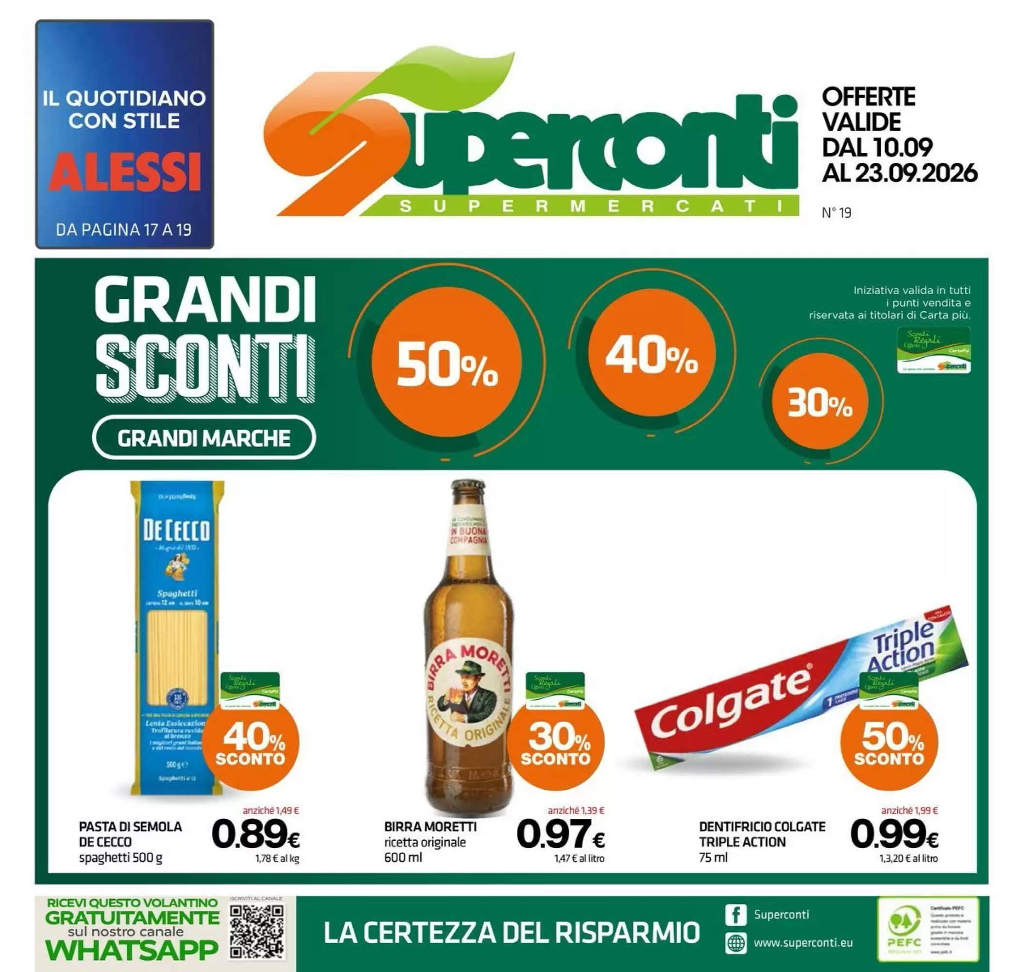 Volantino promozionale Superconti valide dal 10/09/2026 - Pagina 1.