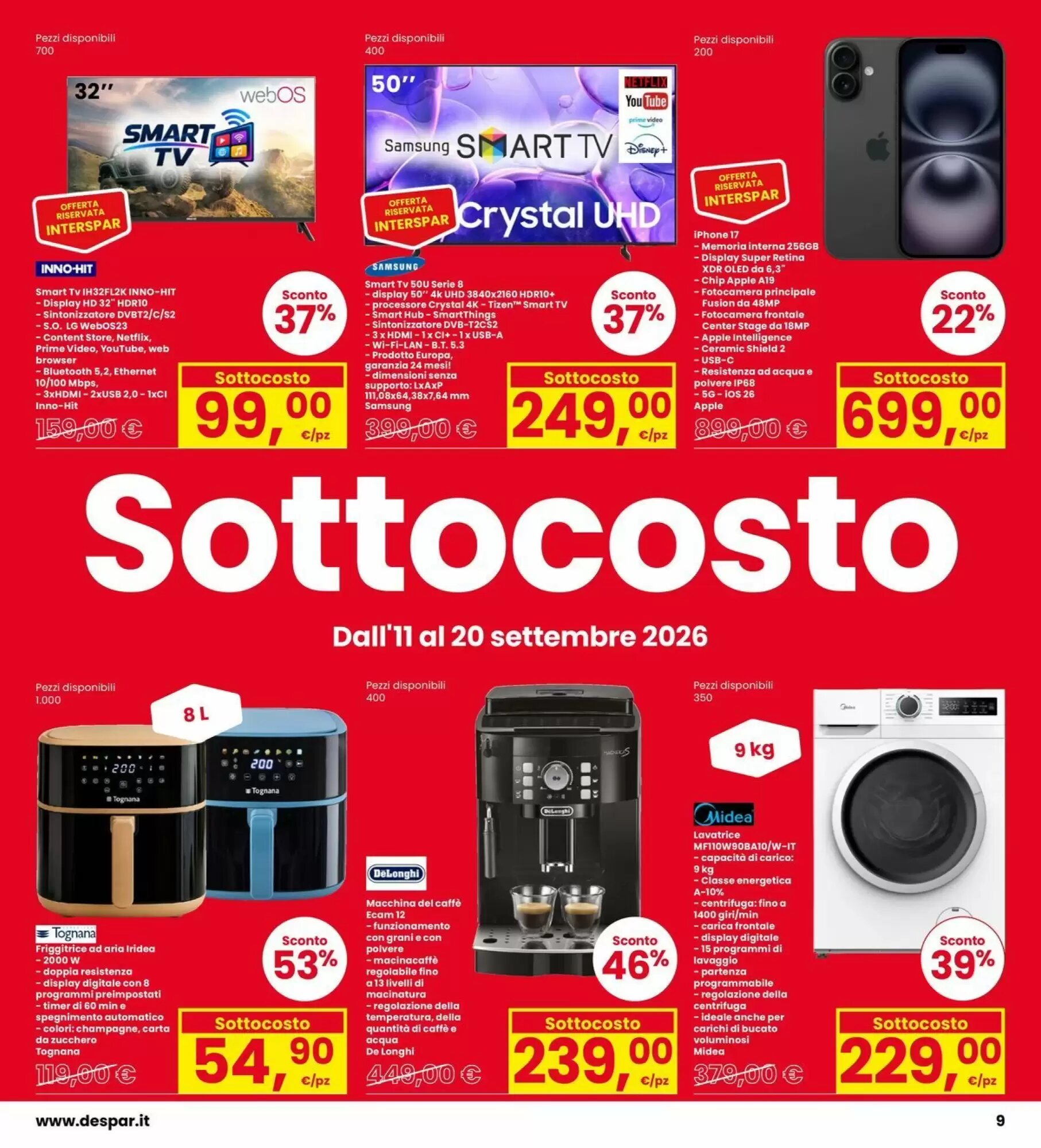 Volantino promozionale Eurospar  valide dal 11/09/2026 - Pagina 9.