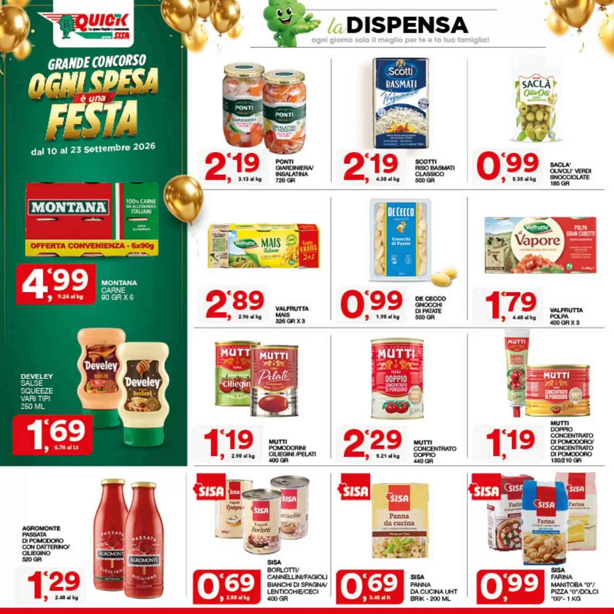 Volantino promozionale Quick Sisa  valide dal 11/09/2026 - Pagina 18.