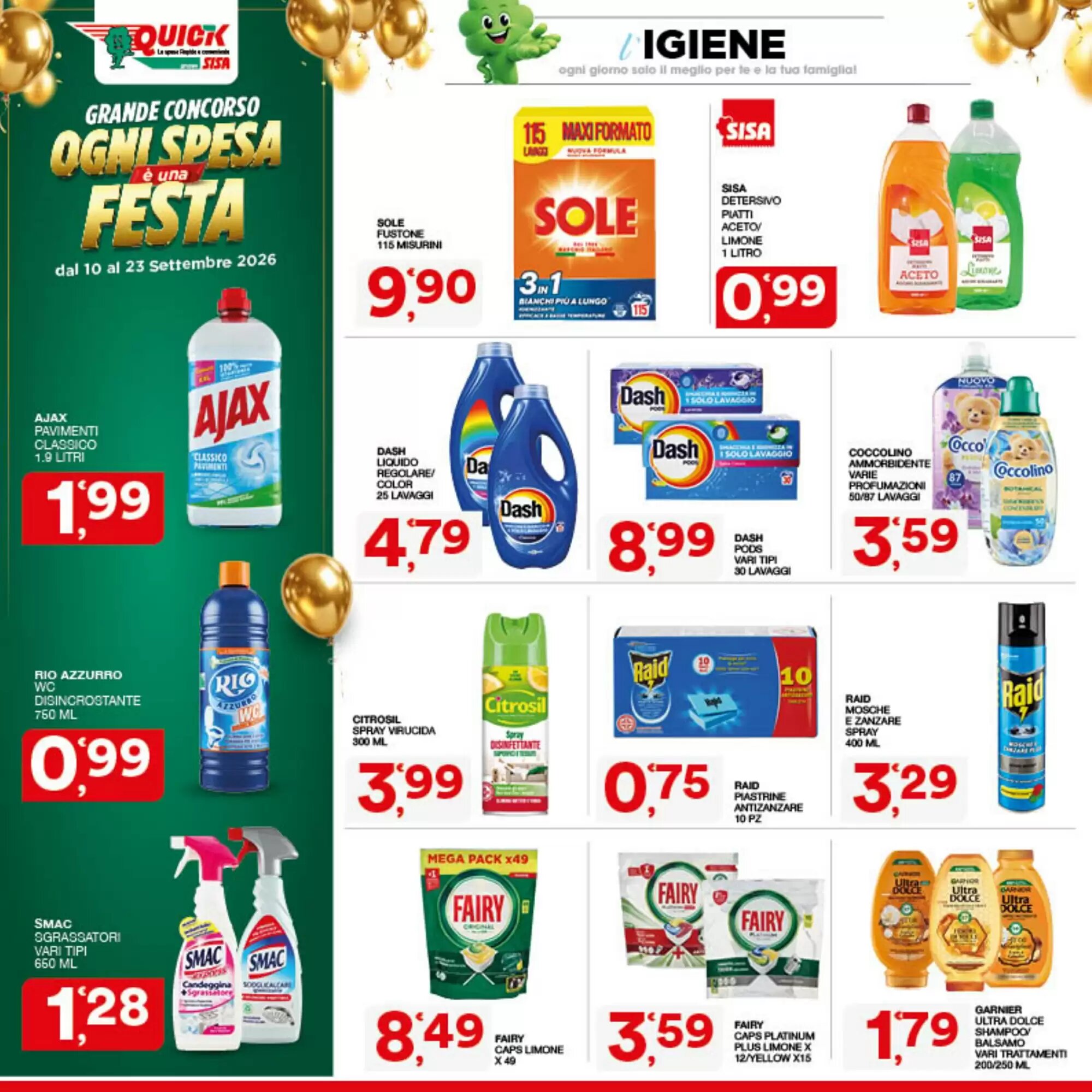 Volantino promozionale Quick Sisa  valide dal 11/09/2026 - Pagina 22.