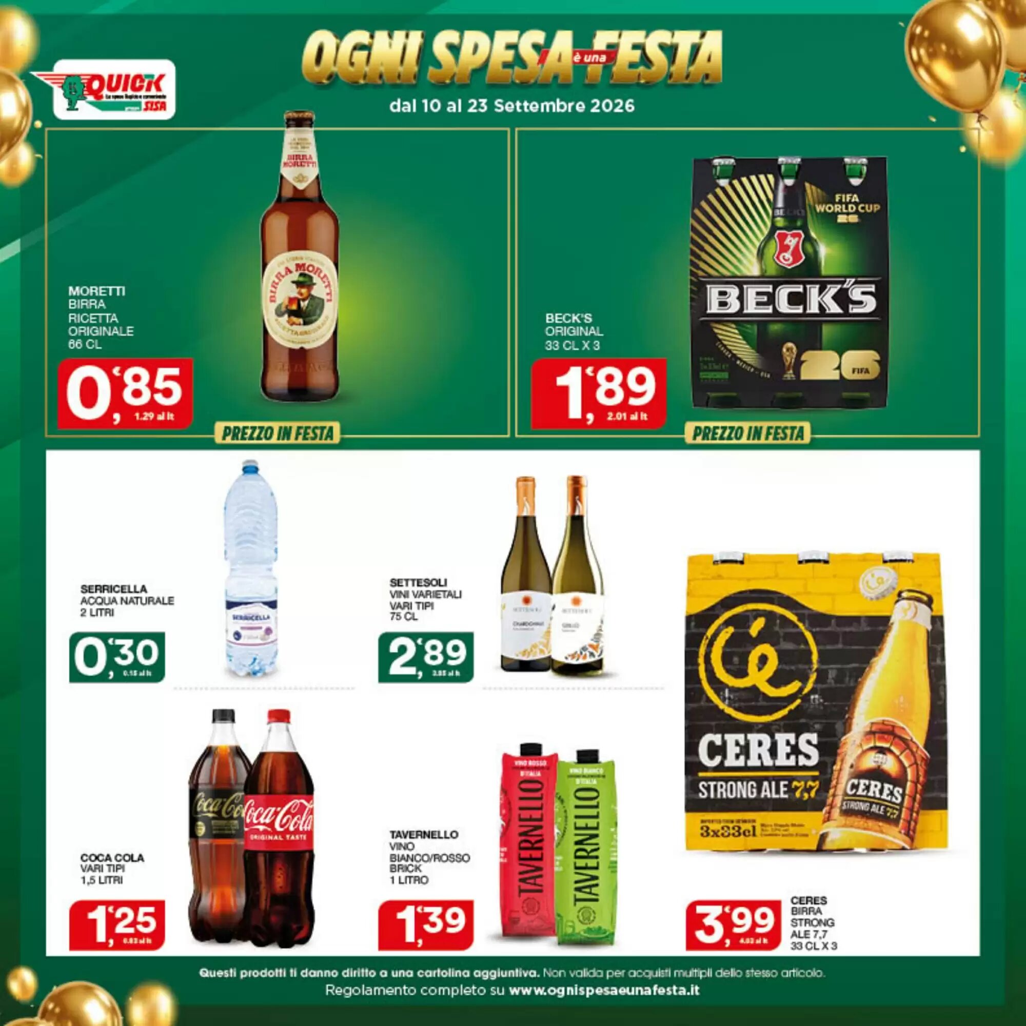 Volantino promozionale Quick Sisa  valide dal 11/09/2026 - Pagina 6.