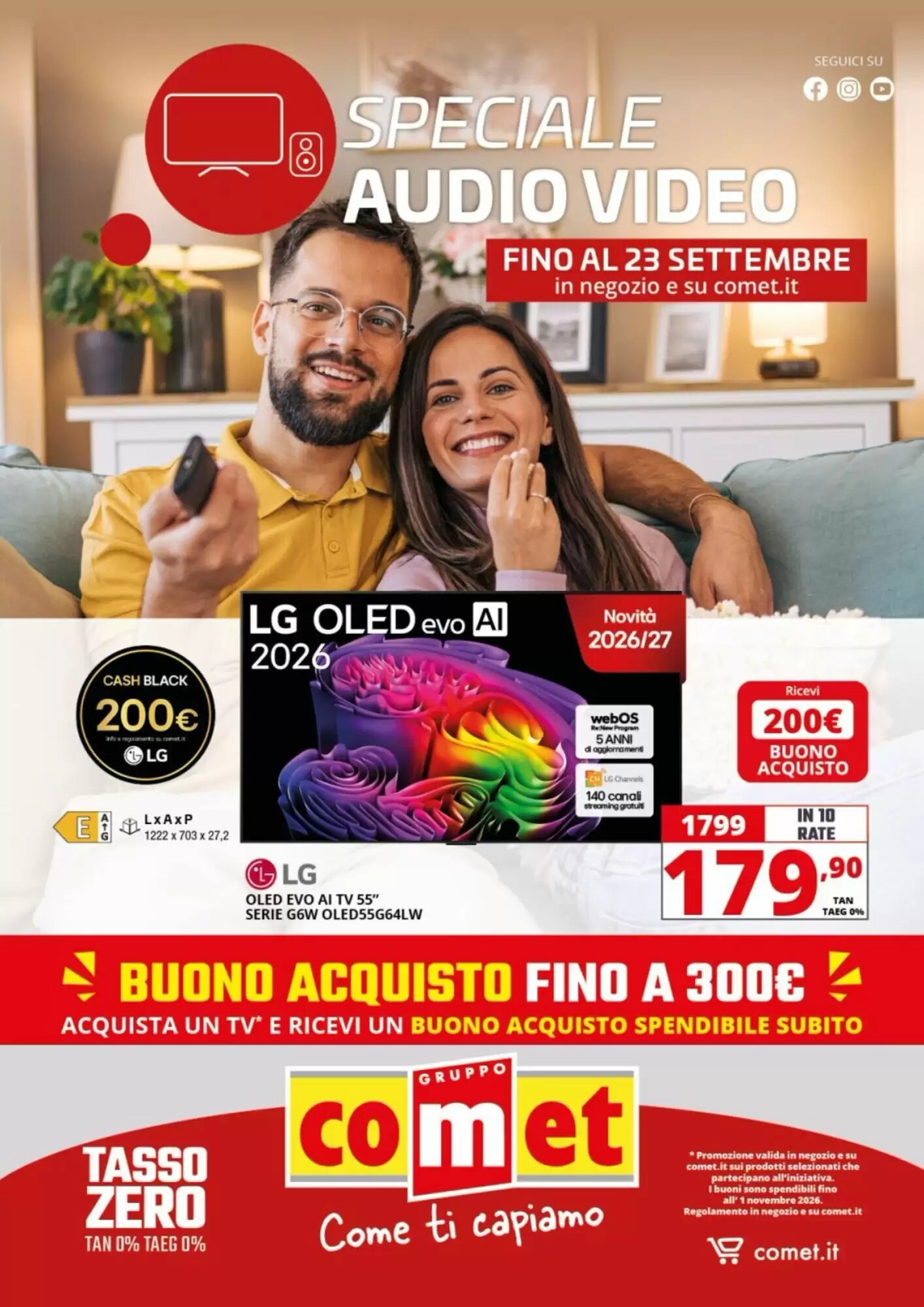 Volantino promozionale Comet valide dal 11/09/2026 - Pagina 1.