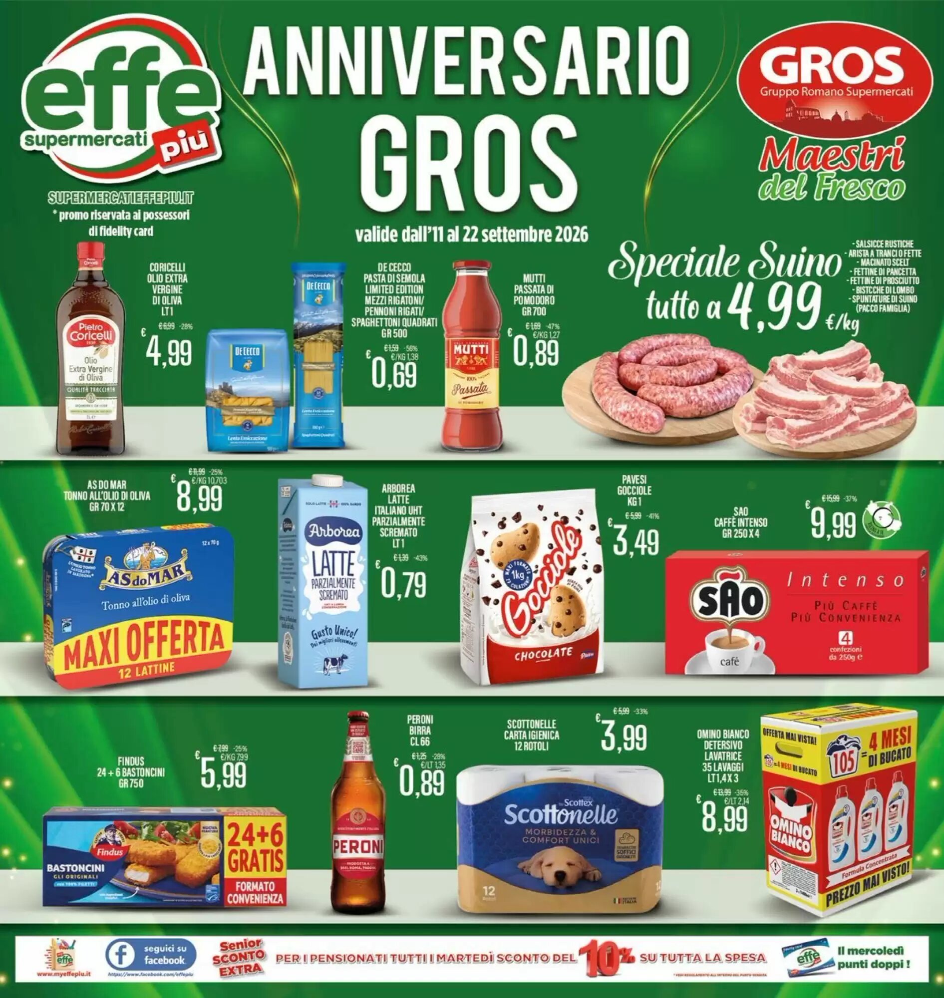 Volantino promozionale Supermercati EffePiù  valide dal 11/09/2026 - Pagina 1.