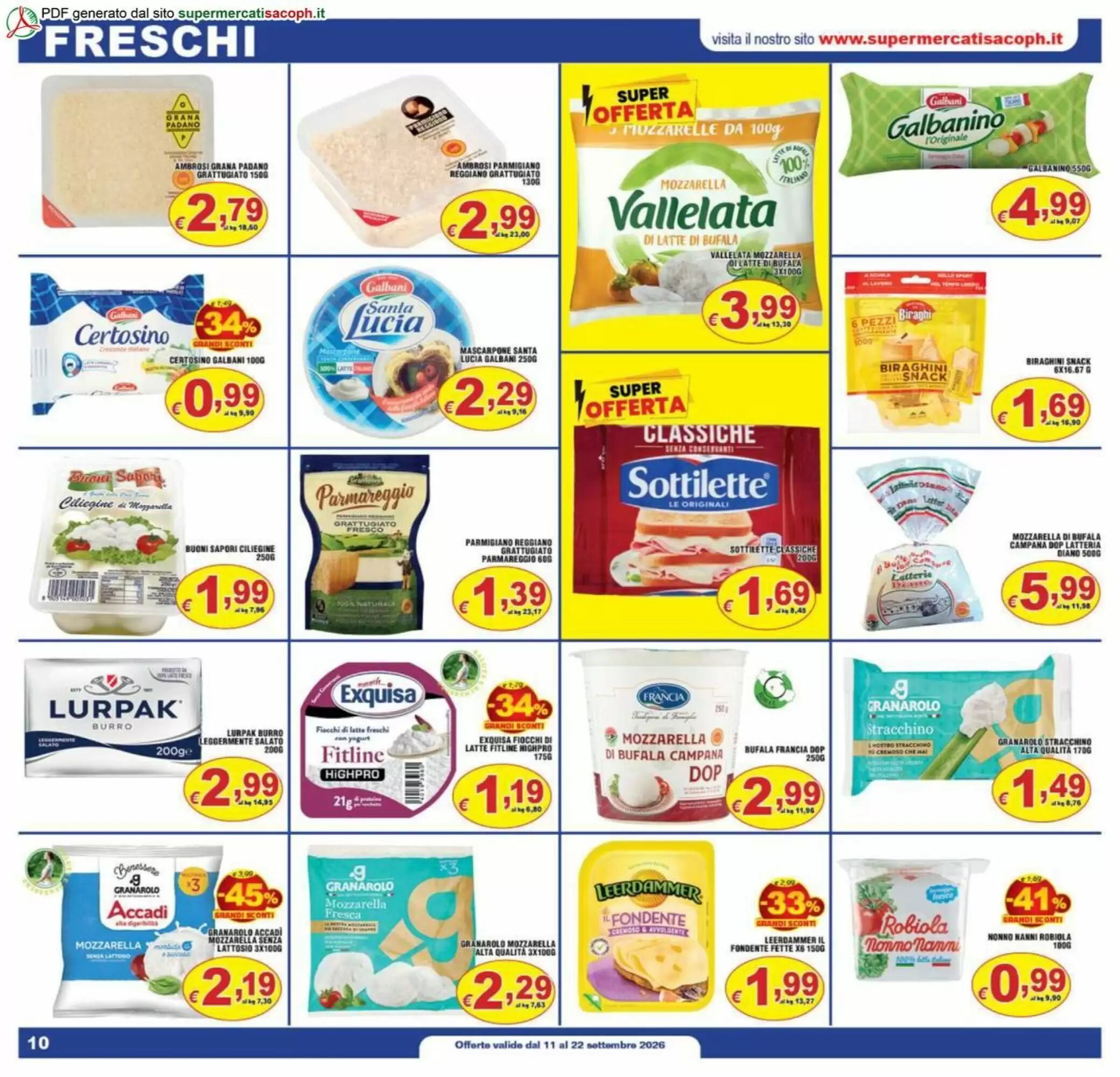 Volantino promozionale Sacoph  valide dal 11/09/2026 - Pagina 10.