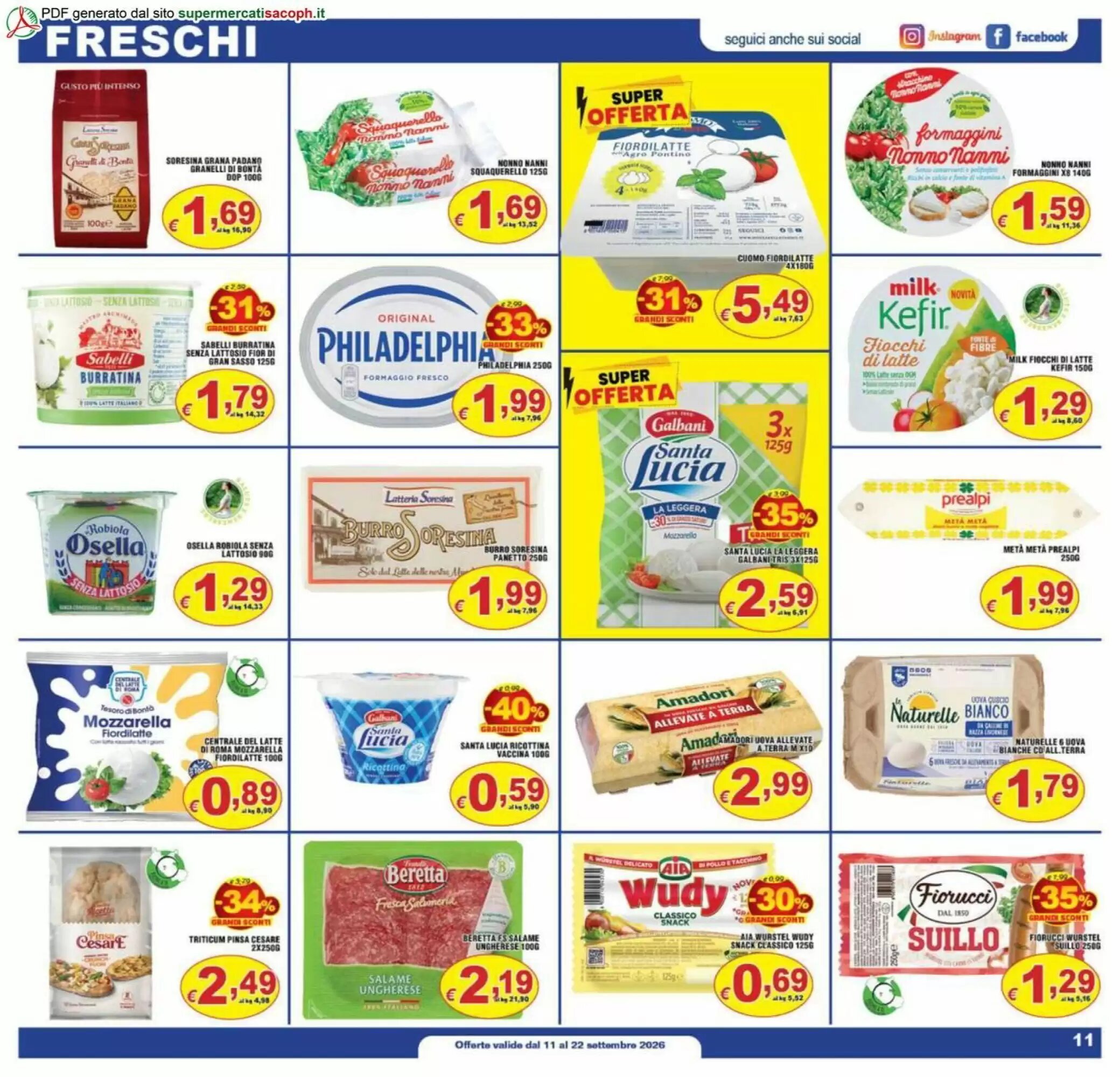 Volantino promozionale Sacoph  valide dal 11/09/2026 - Pagina 11.