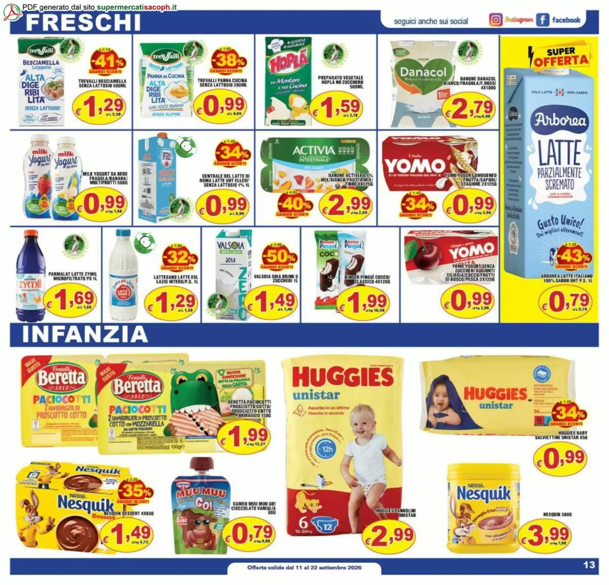 Volantino promozionale Sacoph  valide dal 11/09/2026 - Pagina 13.