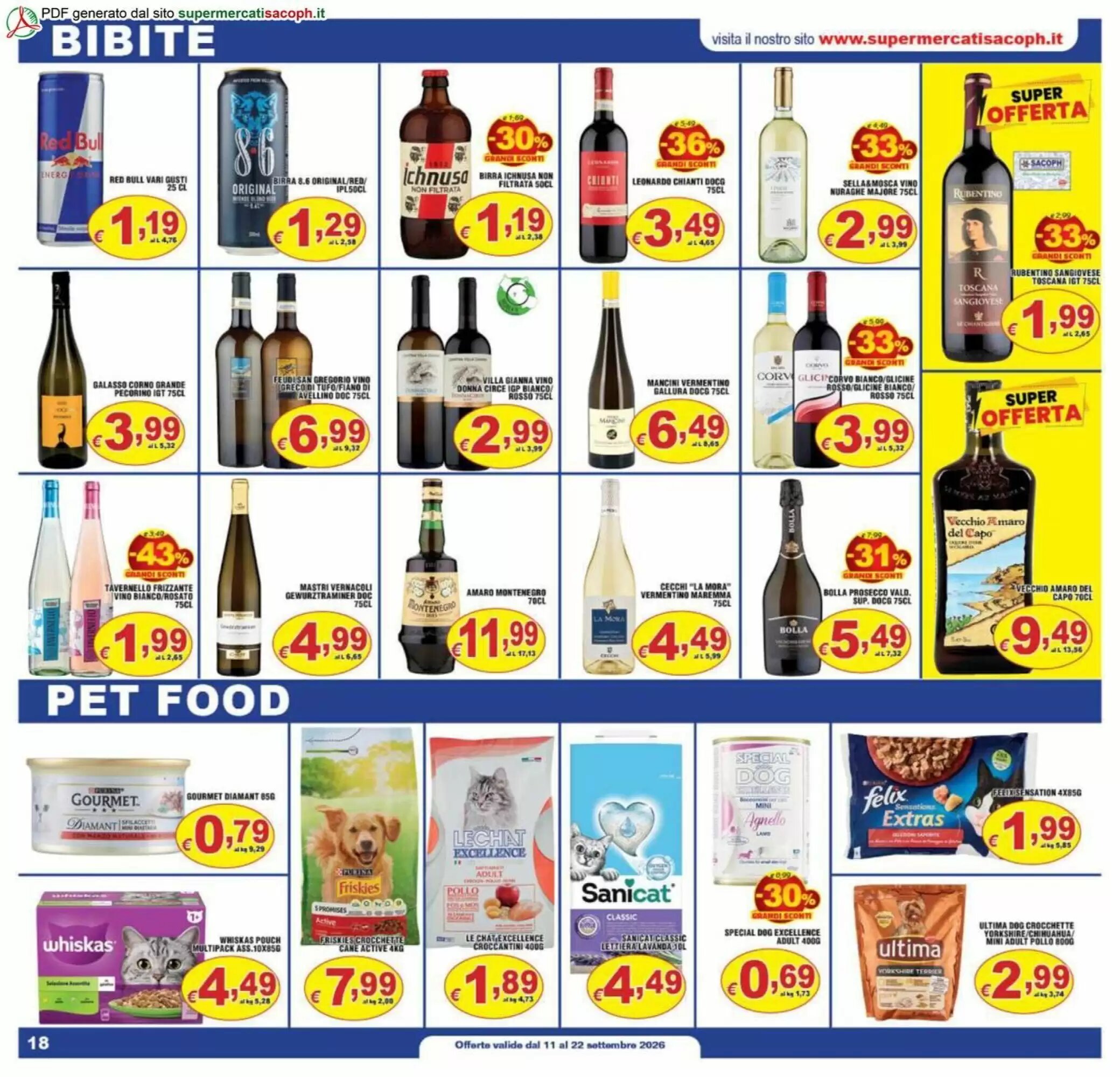 Volantino promozionale Sacoph  valide dal 11/09/2026 - Pagina 18.