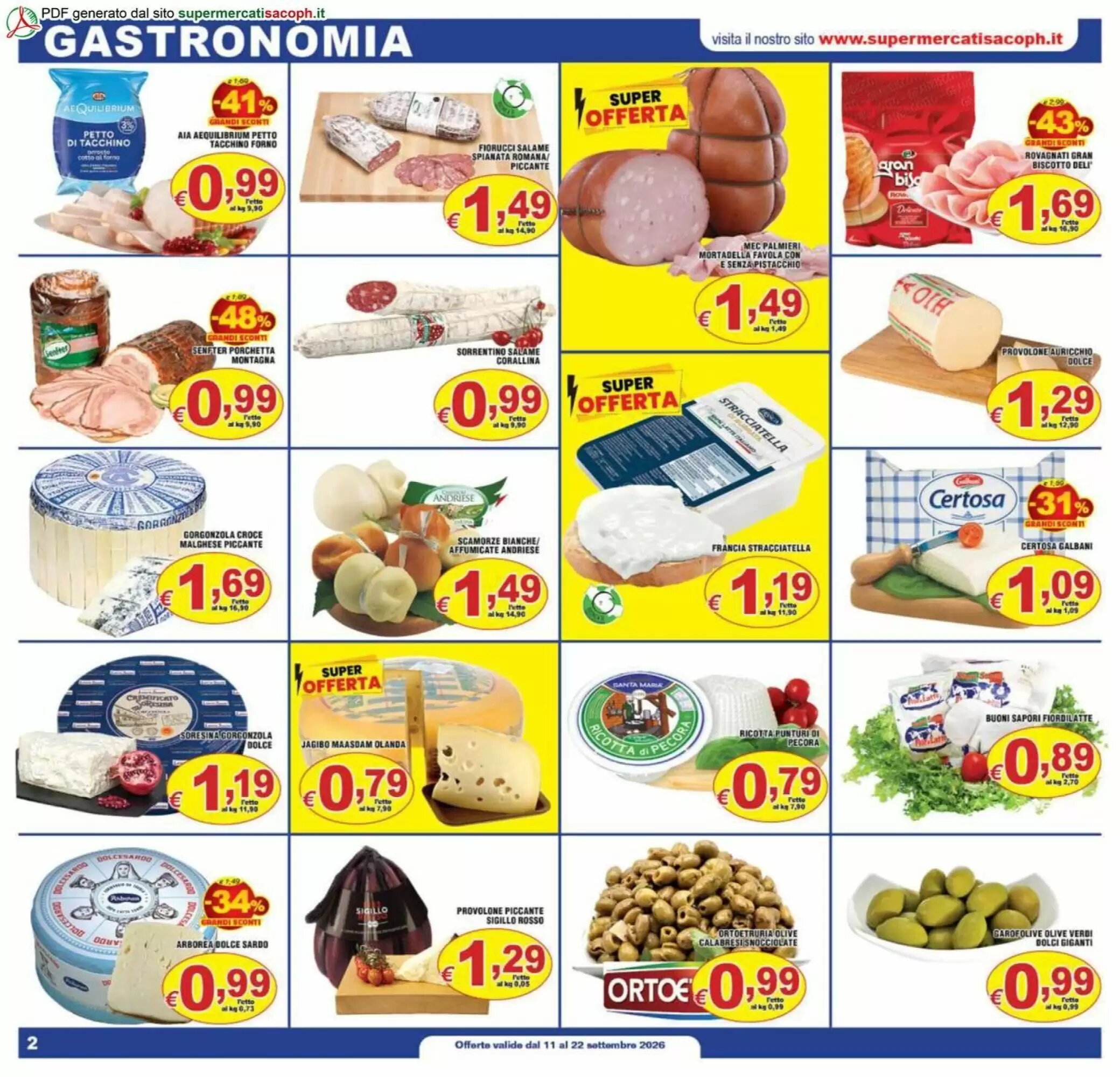 Volantino promozionale Sacoph  valide dal 11/09/2026 - Pagina 2.