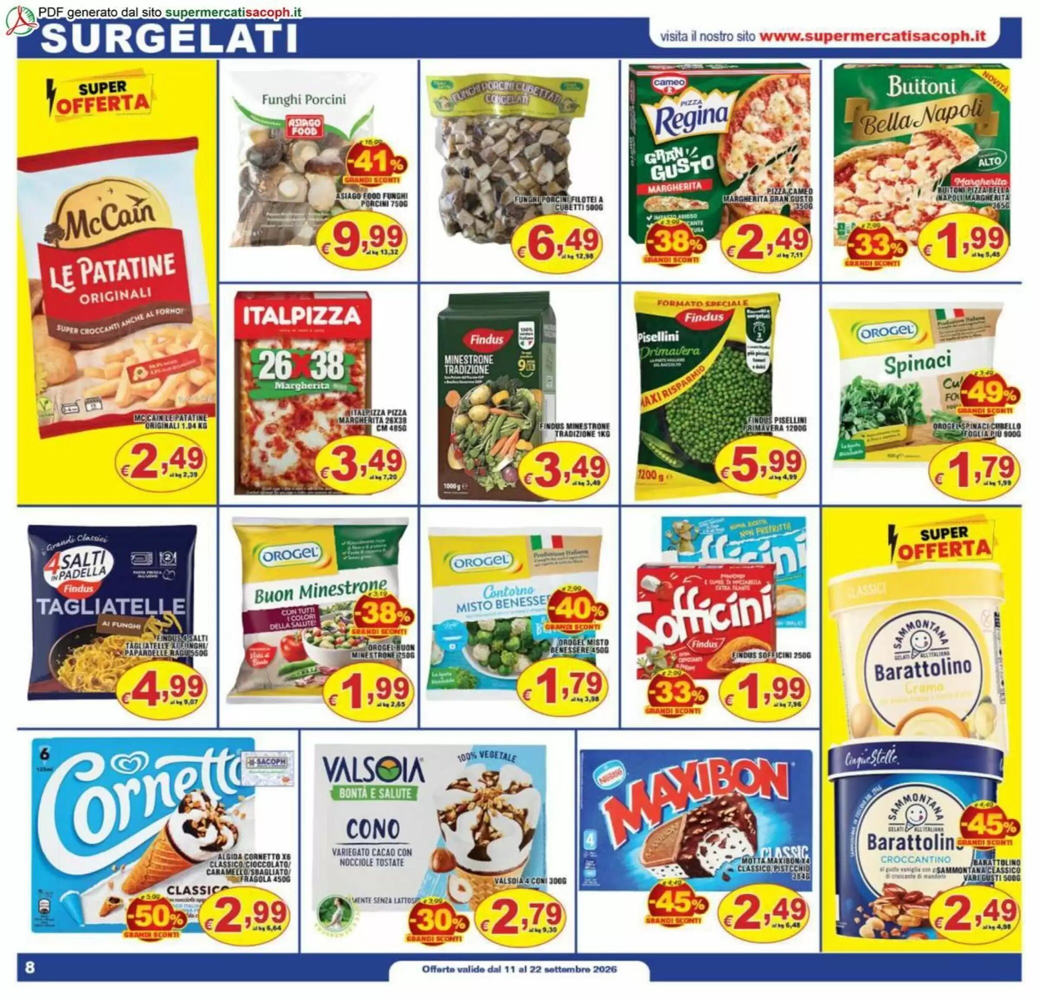 Volantino promozionale Sacoph  valide dal 11/09/2026 - Pagina 8.