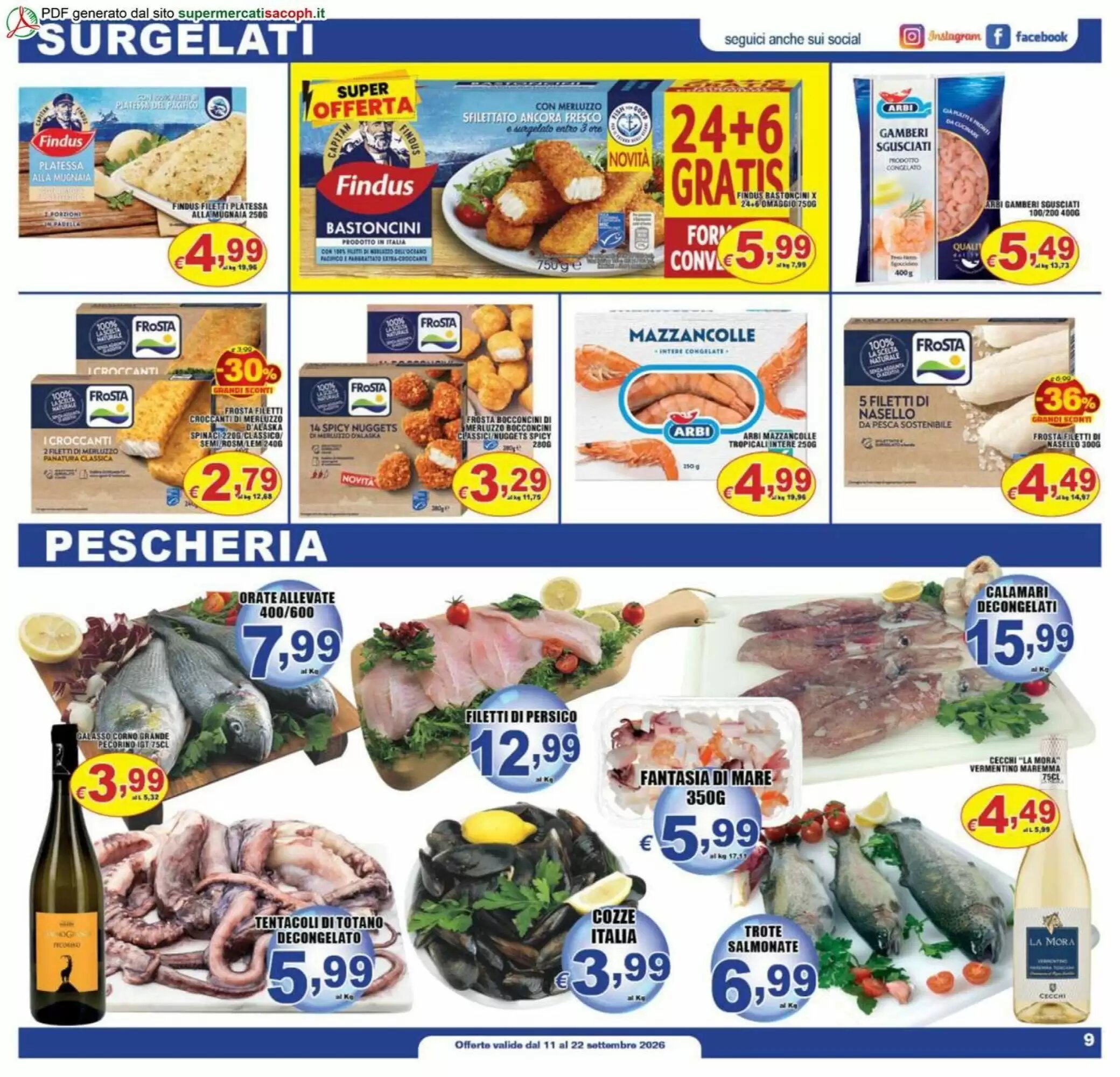 Volantino promozionale Sacoph  valide dal 11/09/2026 - Pagina 9.