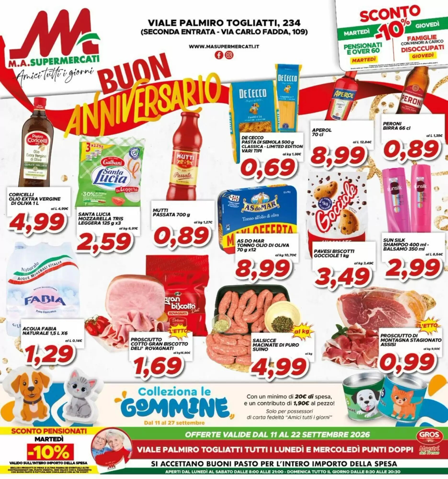 Volantino promozionale MA Supermercati  valide dal 11/09/2026 - Pagina 1.