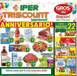 Volantino promozionale Iper Triscount  valide dal 11/09/2026