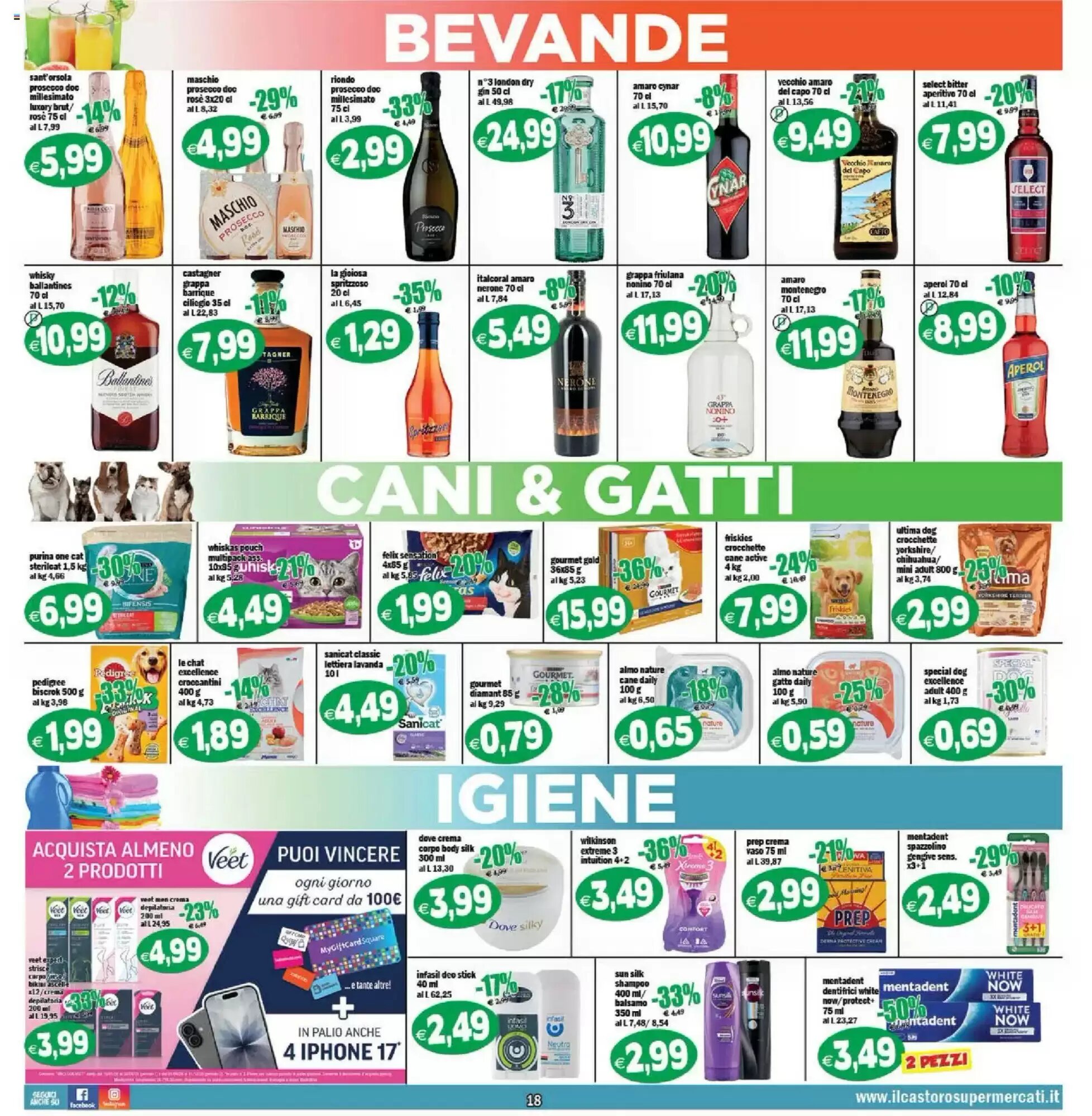 Volantino promozionale Il Castoro Supermercati  valide dal 11/09/2026 - Pagina 18.