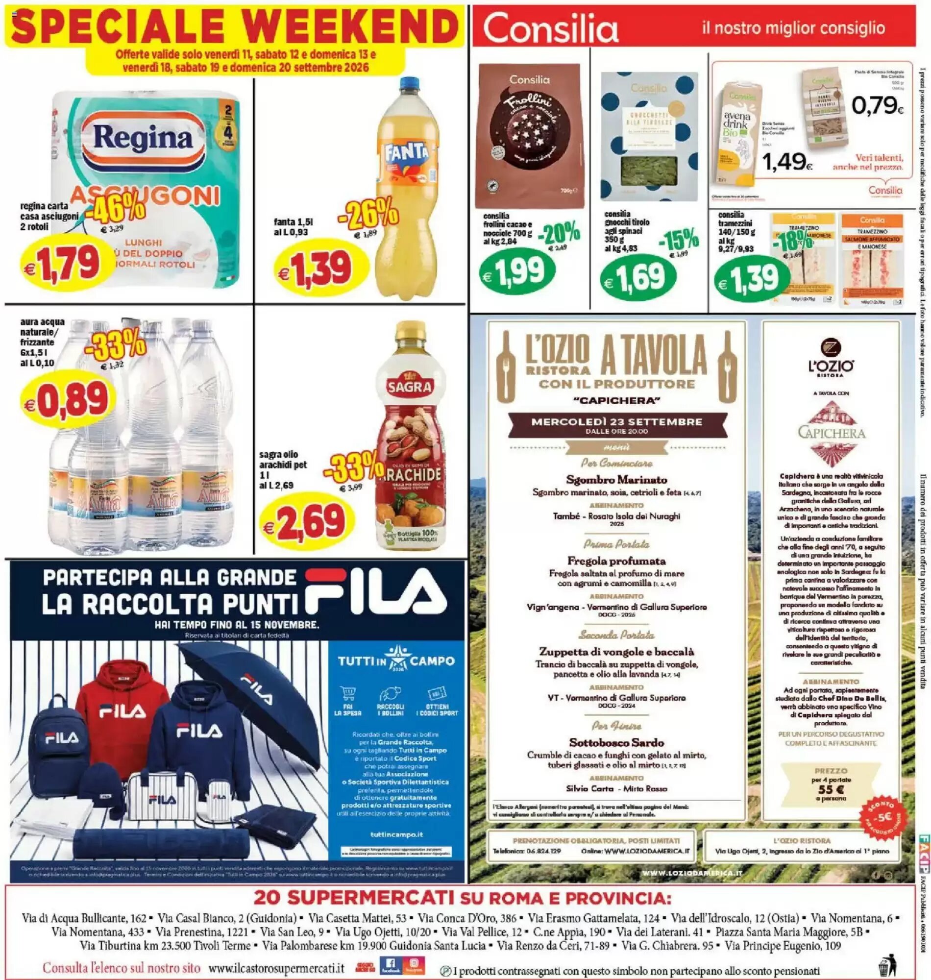 Volantino promozionale Il Castoro Supermercati  valide dal 11/09/2026 - Pagina 20.