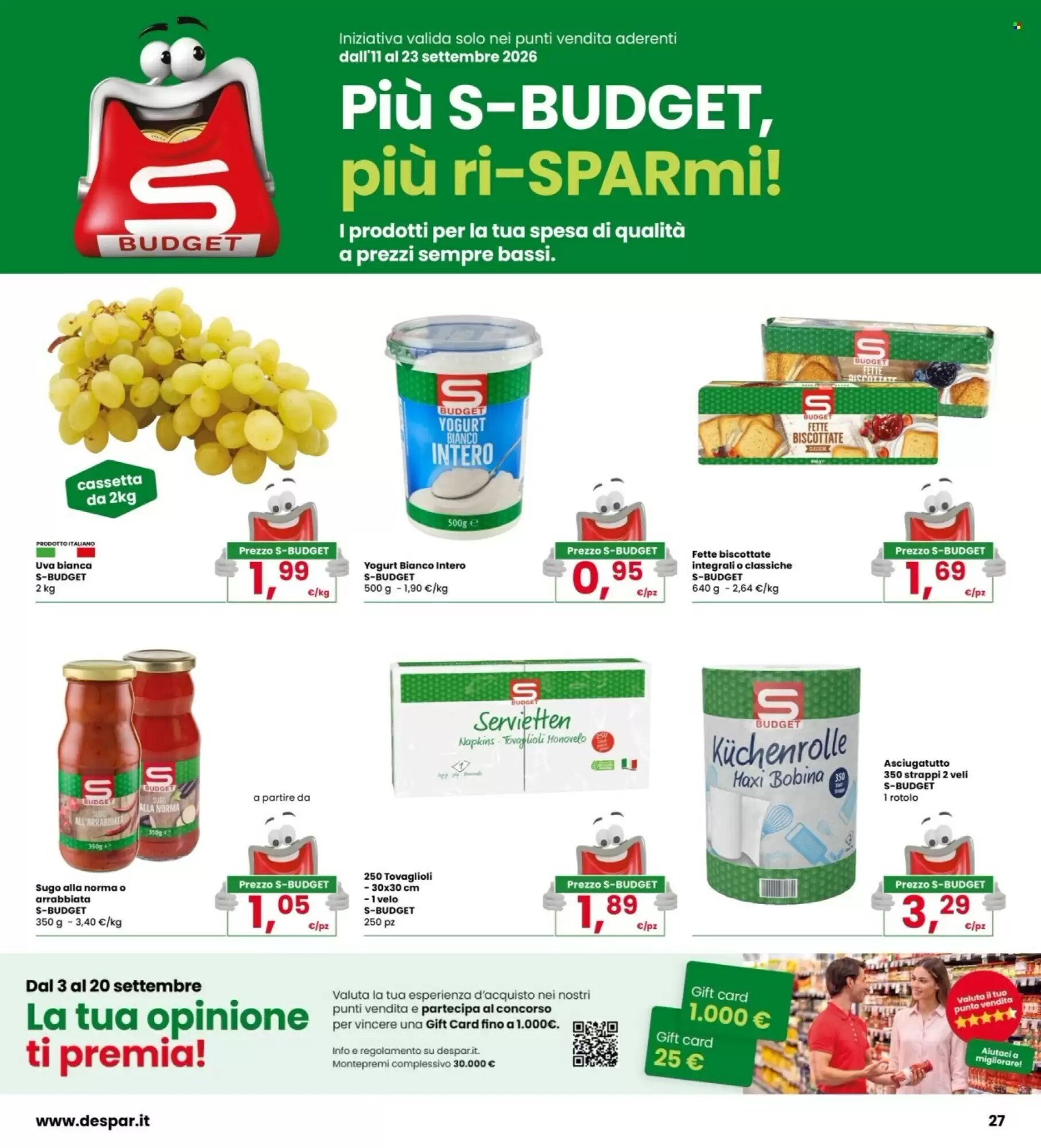 Volantino promozionale Interspar  valide dal 11/09/2026 - Pagina 27.