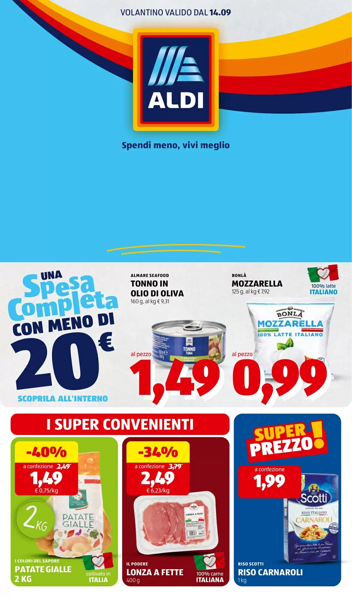 Volantino promozionale ALDI  valide dal 14/09/2026 - Pagina 1.