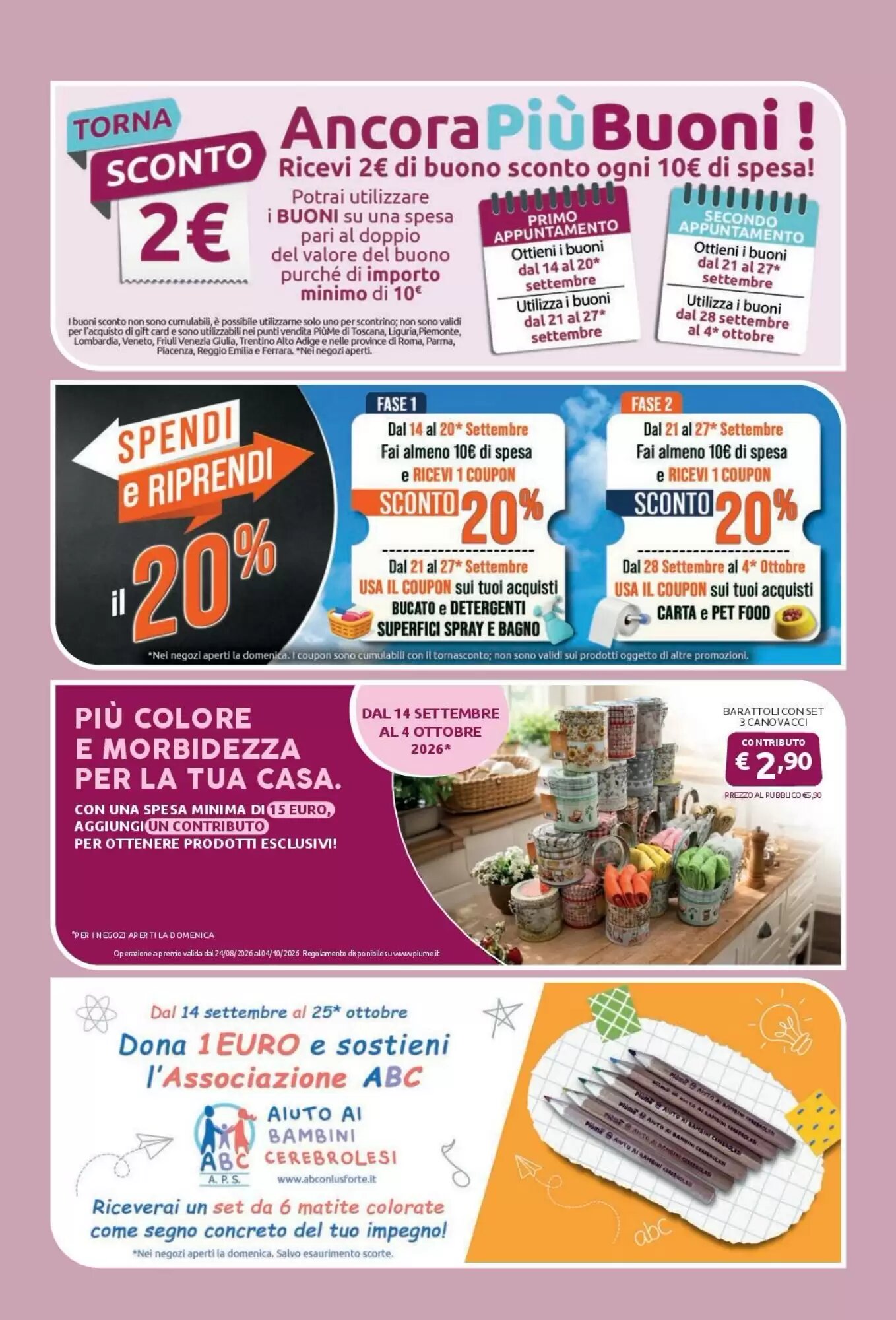 Volantino promozionale PiùMe  valide dal 14/09/2026 - Pagina 28.