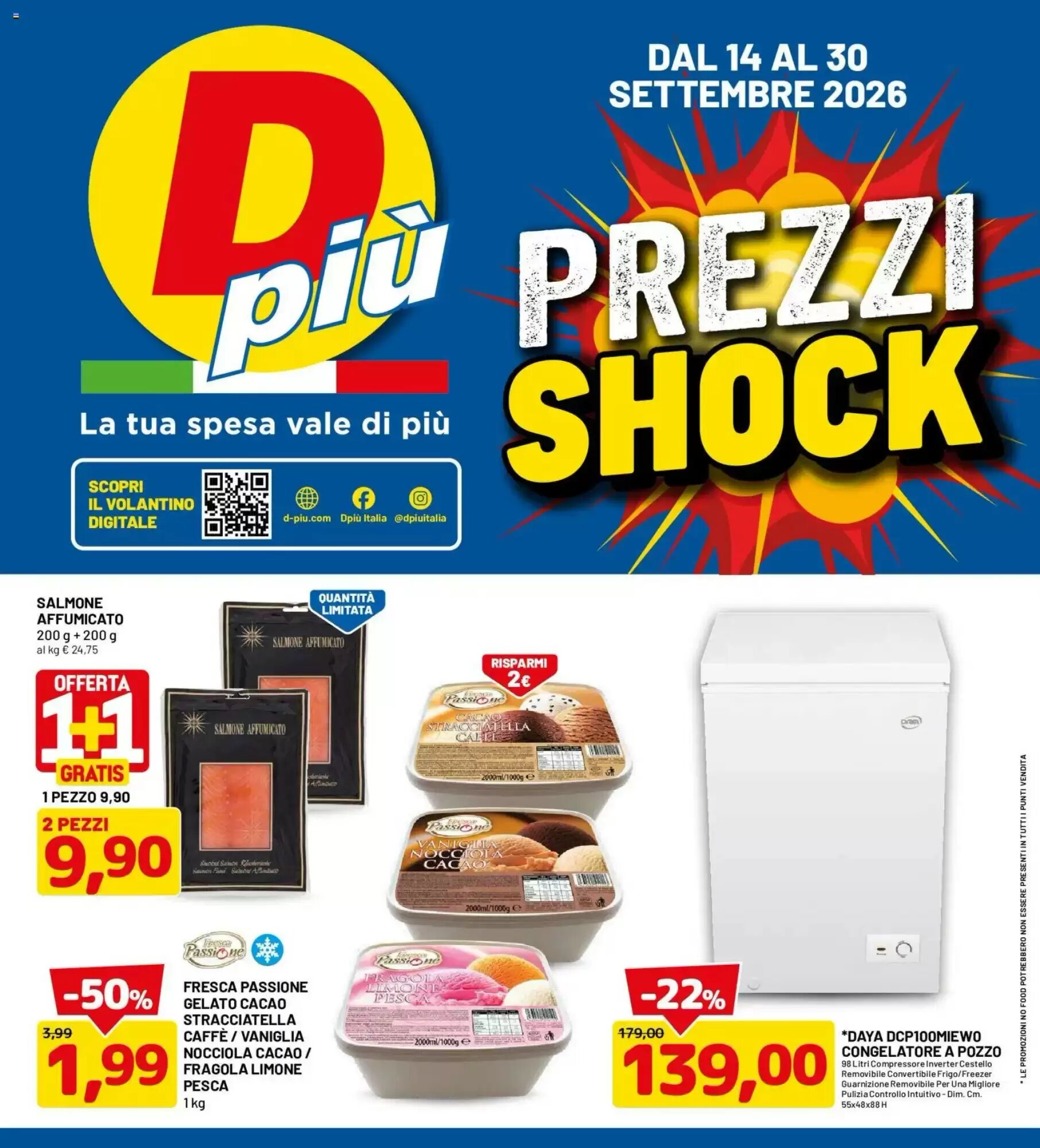 Volantino promozionale DPiù valide dal 14/09/2026 - Pagina 1.