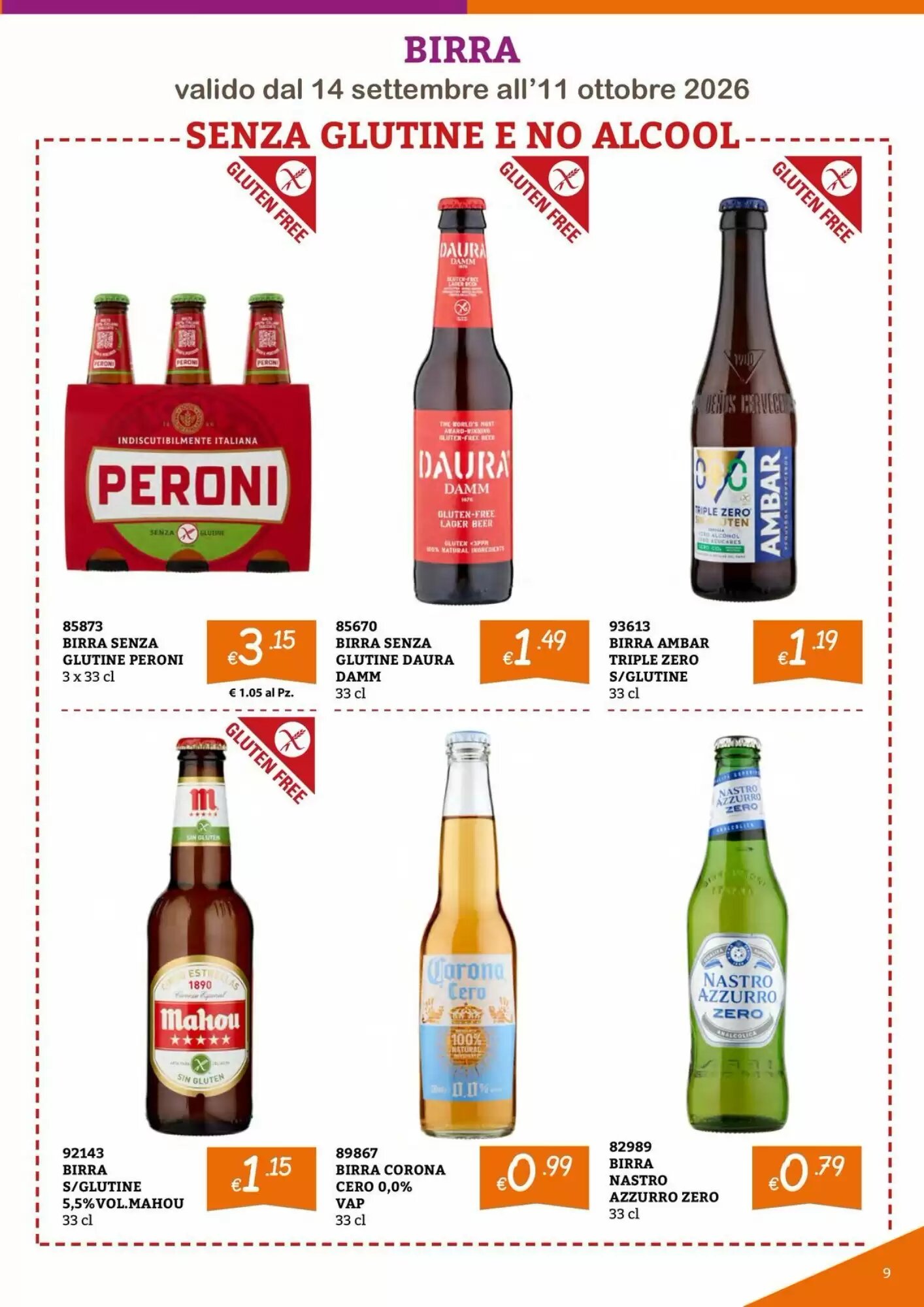 Volantino promozionale Zona  valide dal 14/09/2026 - Pagina 9.