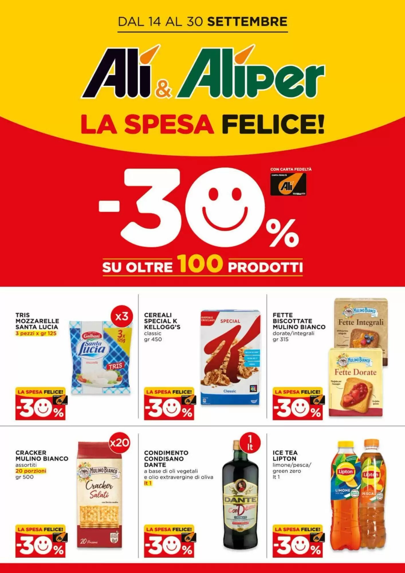 Volantino promozionale Alì  valide dal 14/09/2026 - Pagina 1.