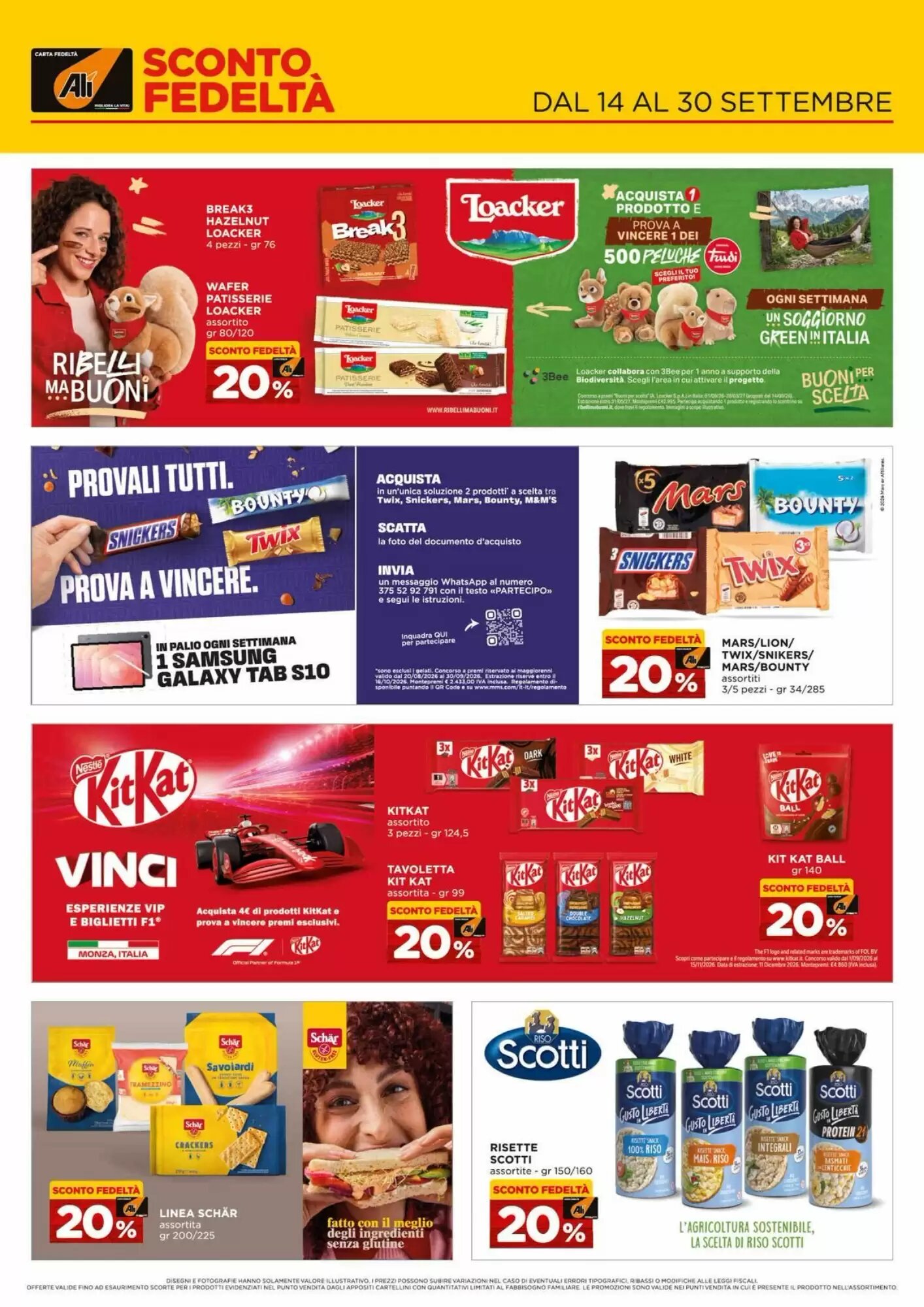 Volantino promozionale Alì  valide dal 14/09/2026 - Pagina 1.