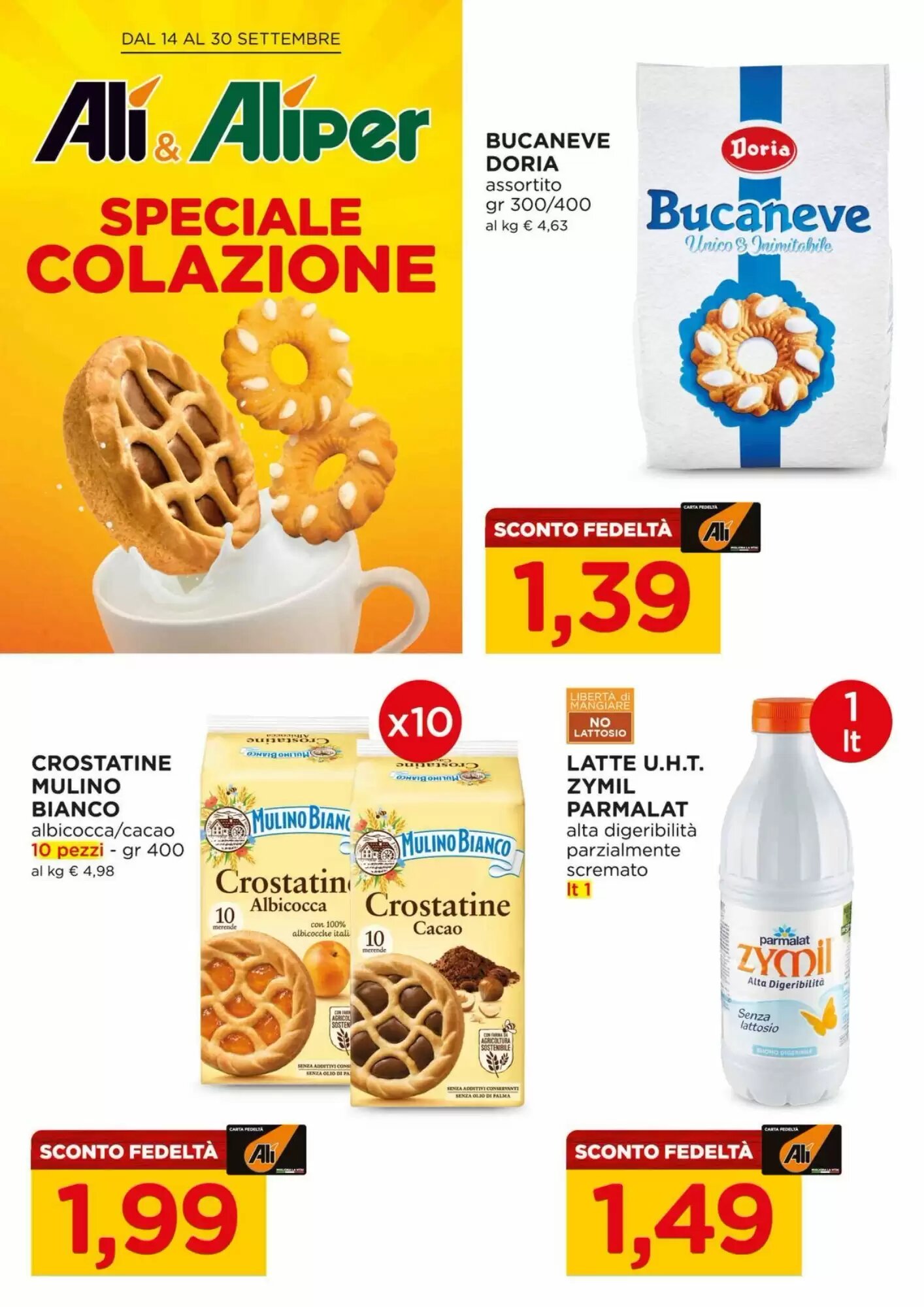 Volantino promozionale Alì valide dal 14/09/2026 - Pagina 1.