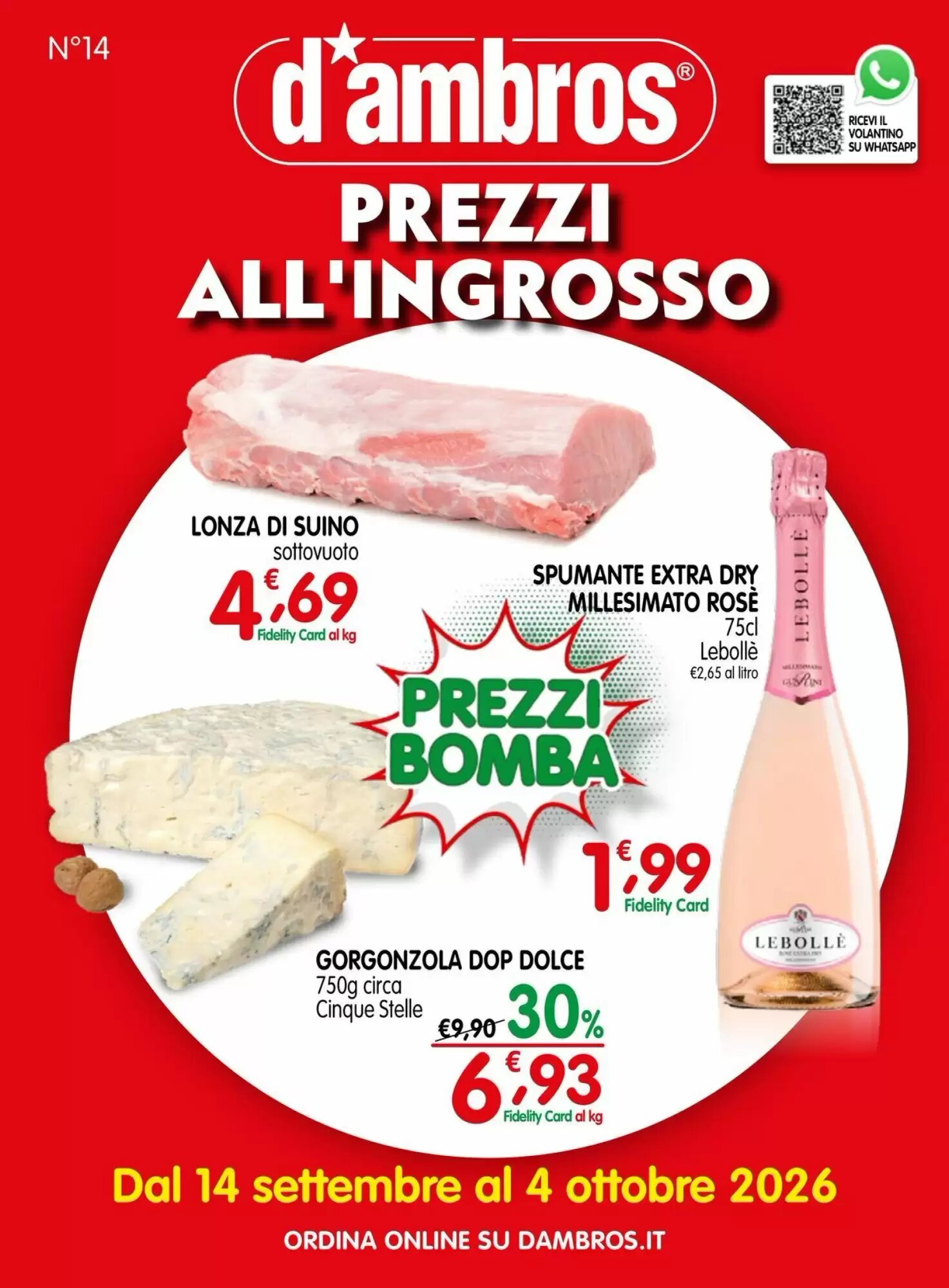 Volantino promozionale D'Ambros valide dal 14/09/2026 - Pagina 1.