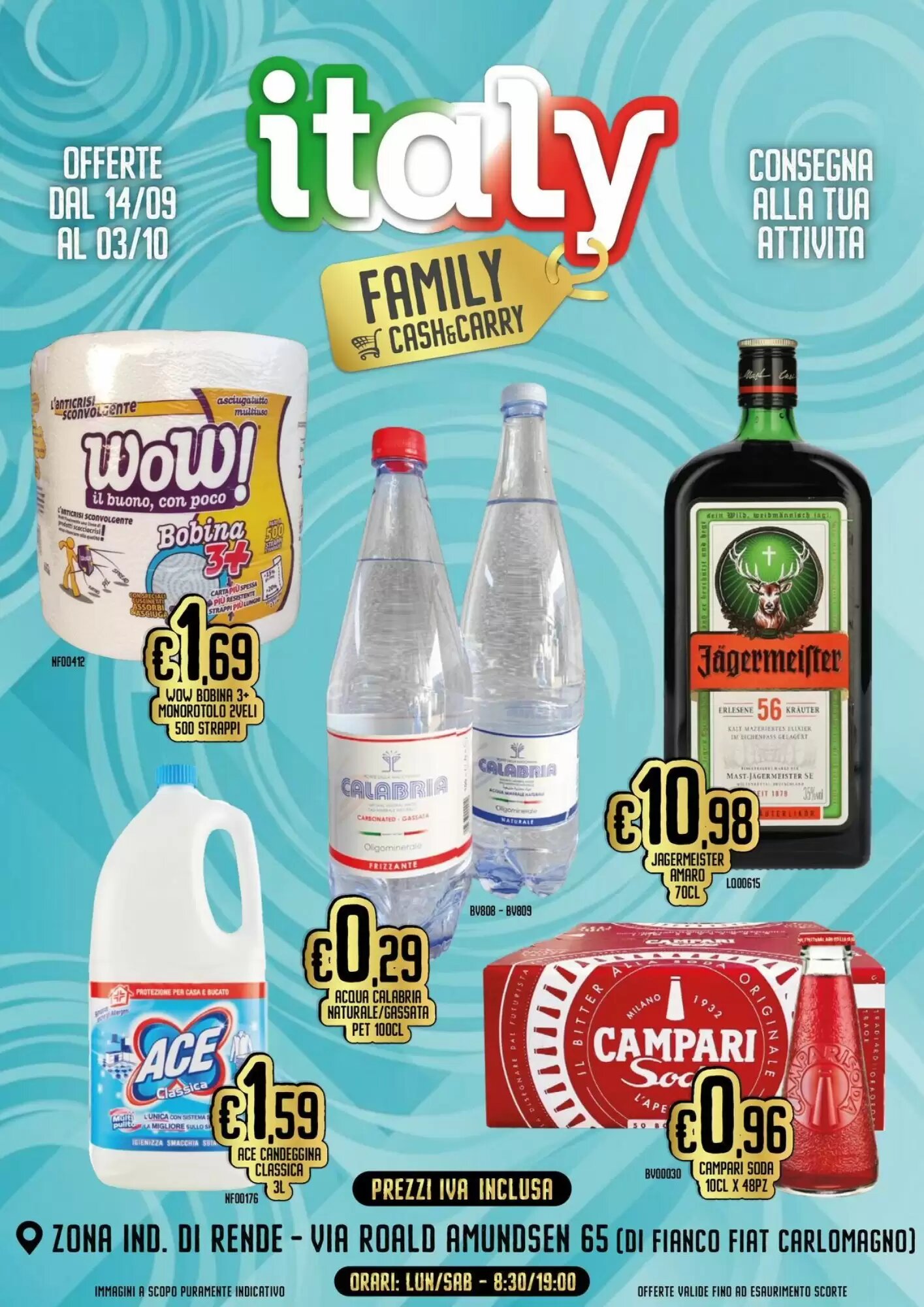Volantino promozionale Italy Cash and Carry valide dal 14/09/2026 - Pagina 1.