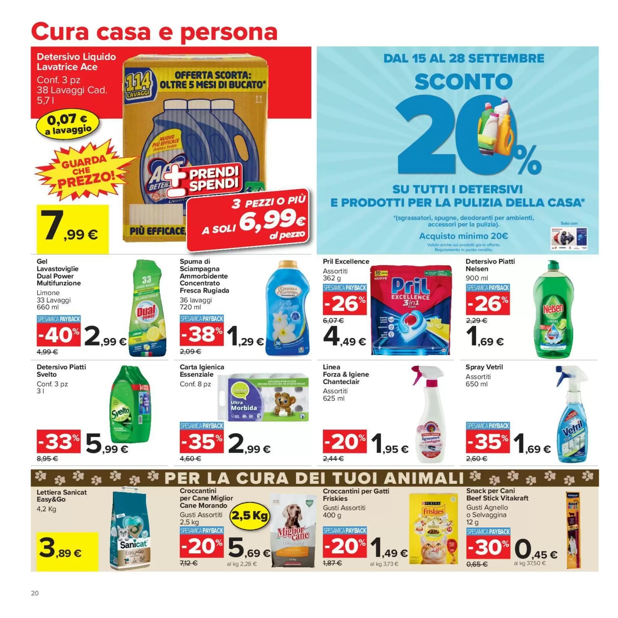 Volantino promozionale Carrefour Market  valide dal 15/09/2026 - Pagina 20.
