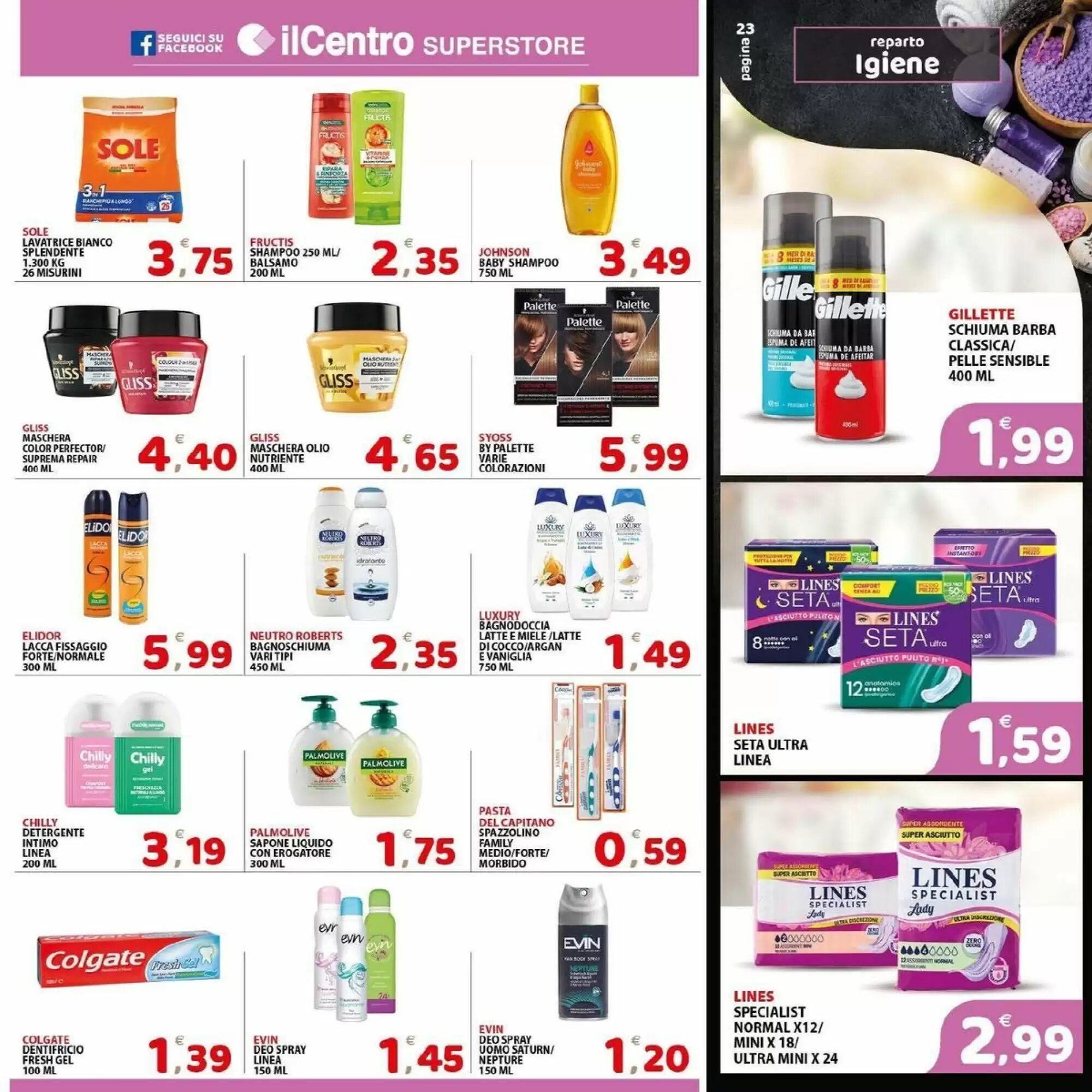 Volantino promozionale Il Centro Superstore  valide dal 16/09/2026 - Pagina 23.